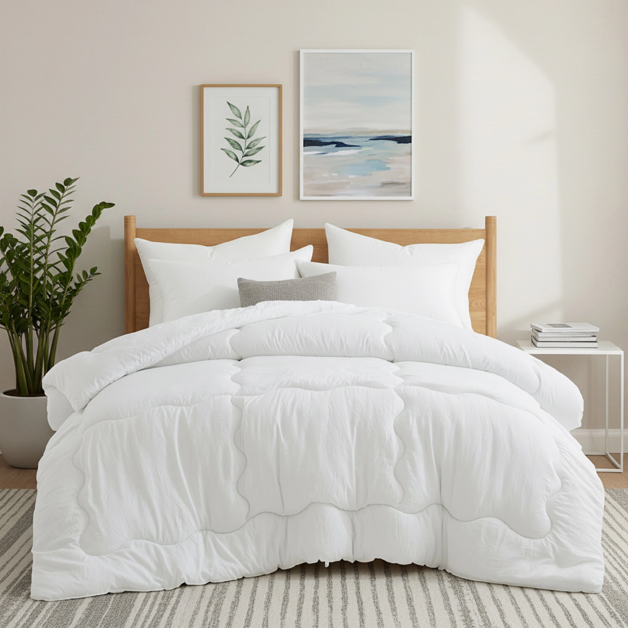 Unikome All Season Antimicrobial Down Alternative Duvet Comforter