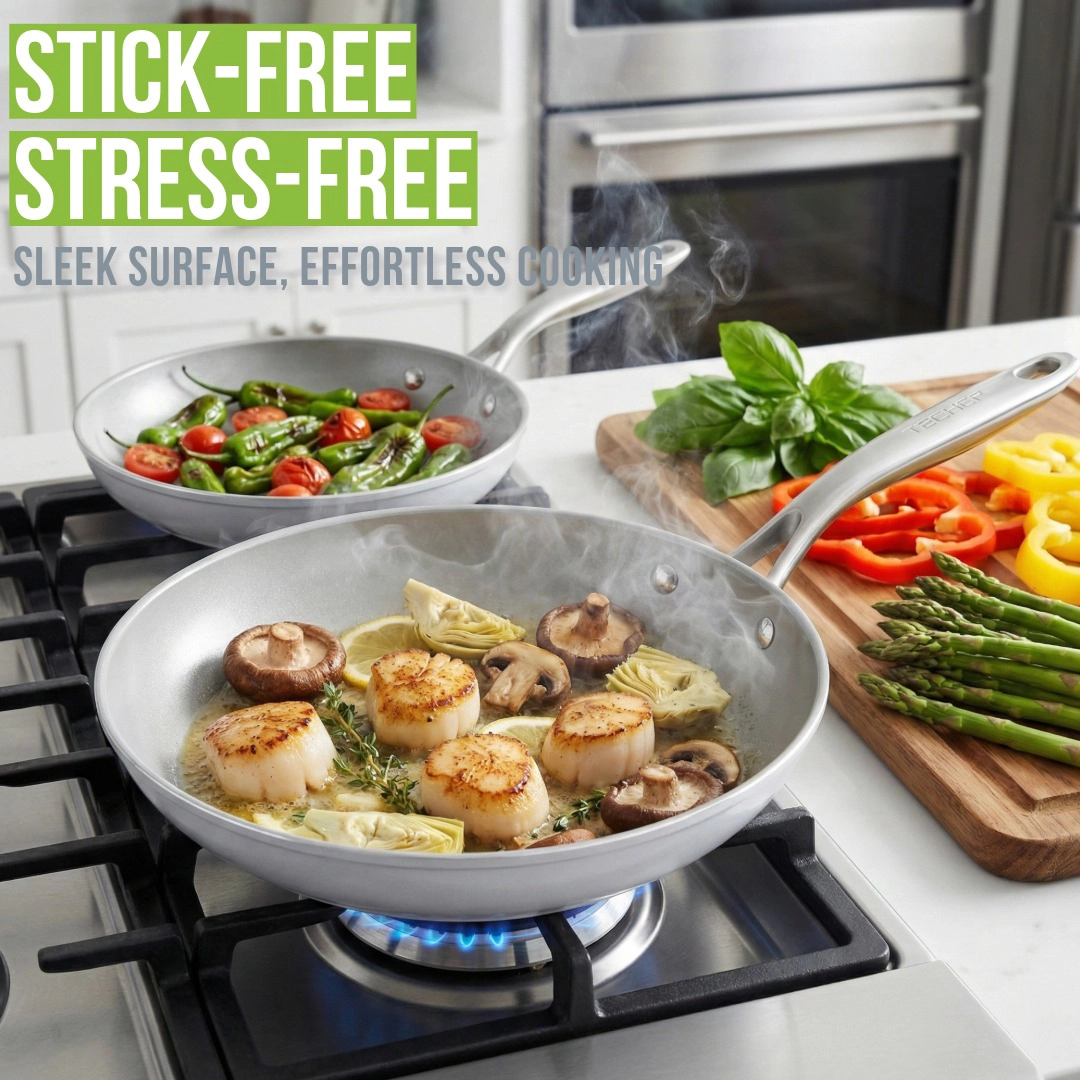 TECHEF - CeraTerra - 8", 10", & 12" Frying Pan Set
