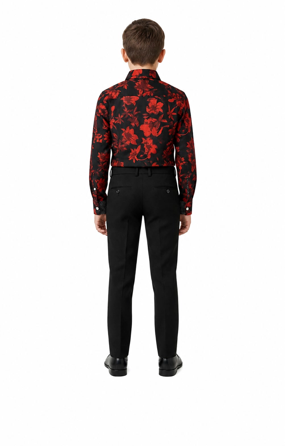 Elie Balleh Boys Slim Fit Floral Shirt