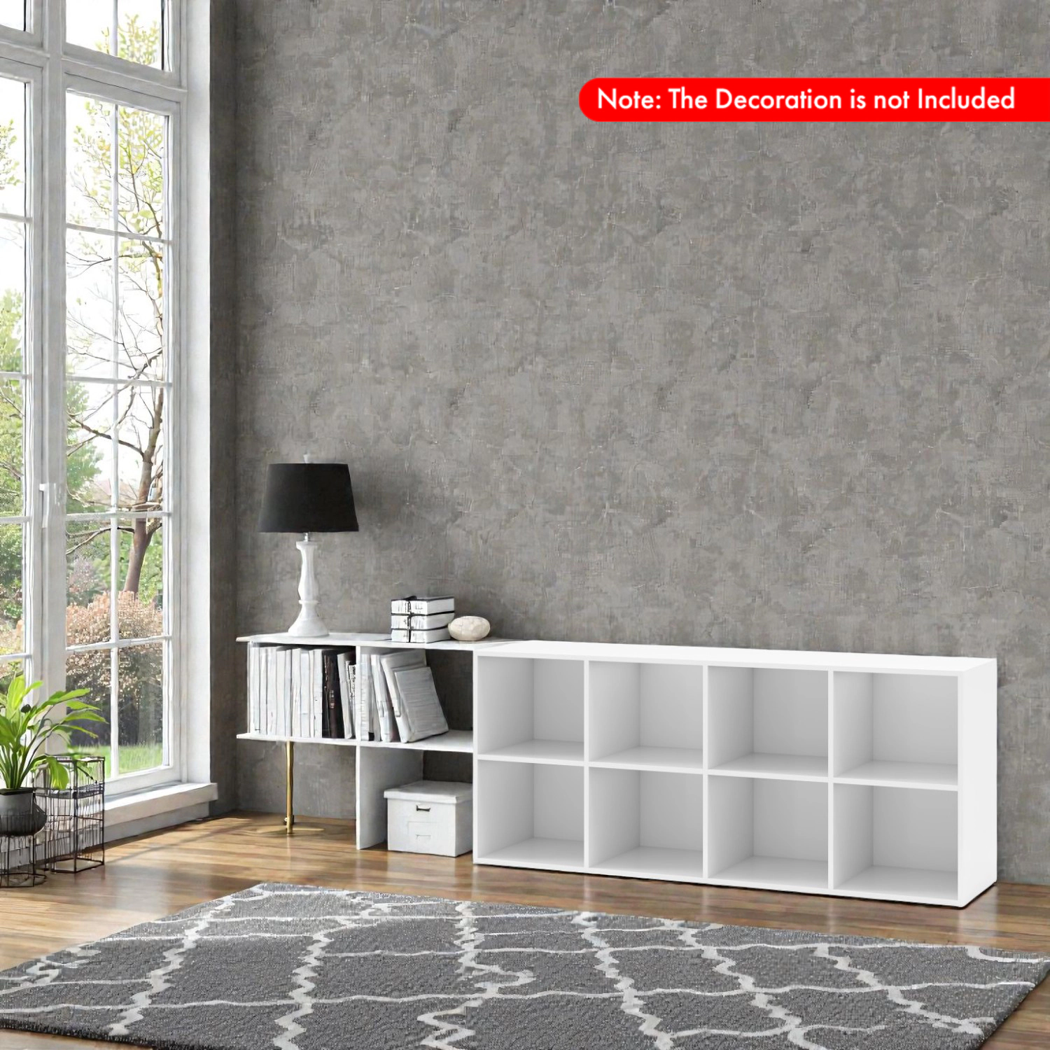 Hivvago Multi-Cube Storage Shelf with Wall Securing Straps