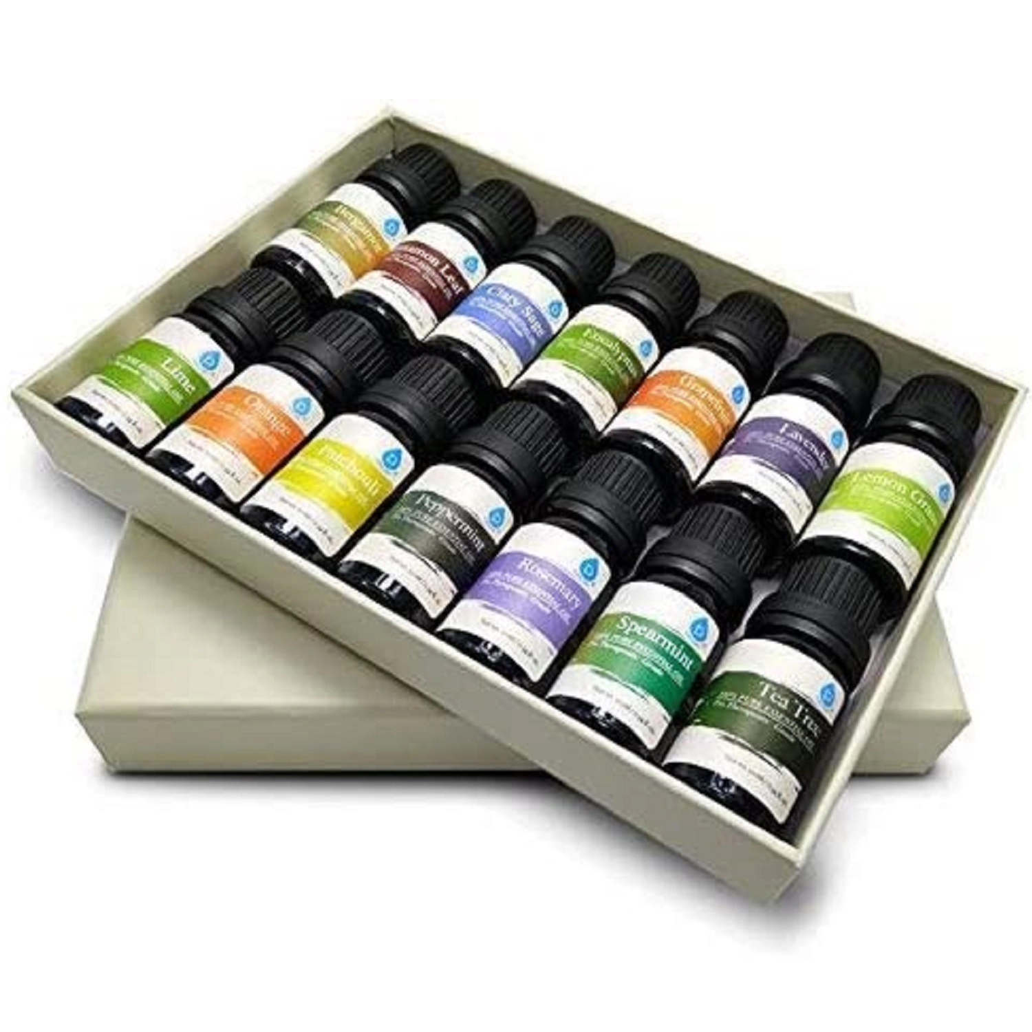 Pursonic Unisex 14 pack of 100% Pure Essential Aromatherapy Oils