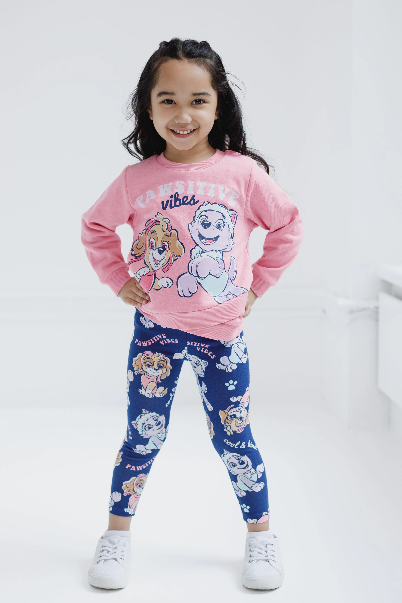 Paw Patrol Girls' Fleece 2-Piece Sweatshirt and Leggings Set
