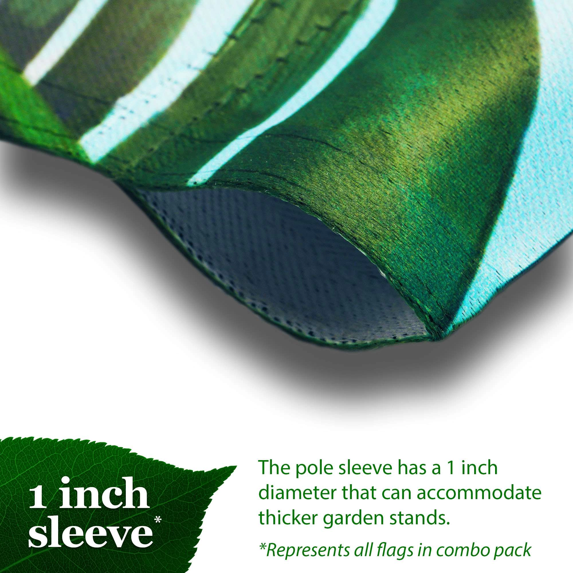 G128 Four Seasons Gnome Garden Flag Set 4-Pack - 12 x 18 Inch Double-Sided Blockout Fabric