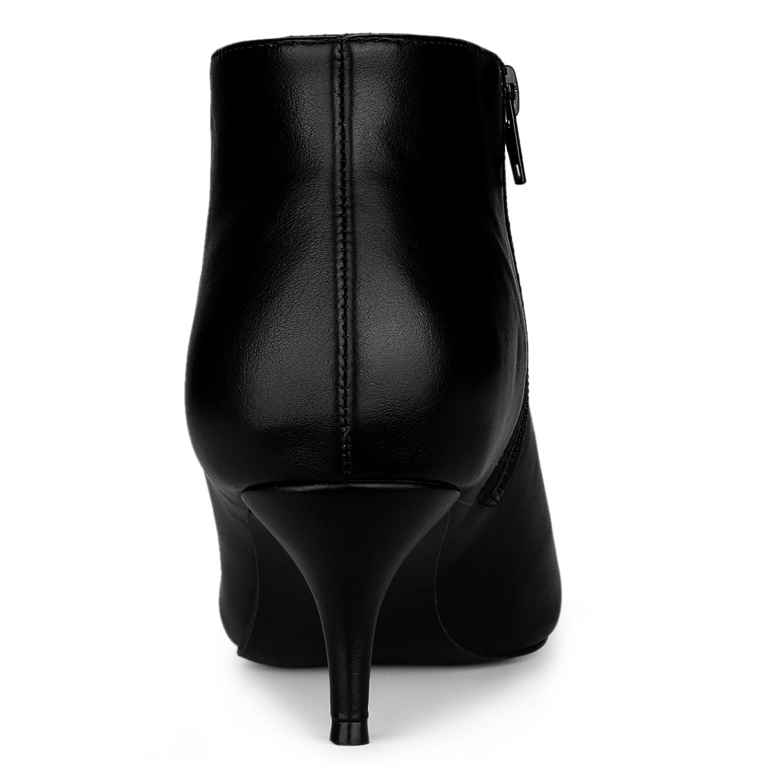 BLISSFUL STEP Women's Cutout Pointy Toe Stiletto Heels Boots Ankle Booties
