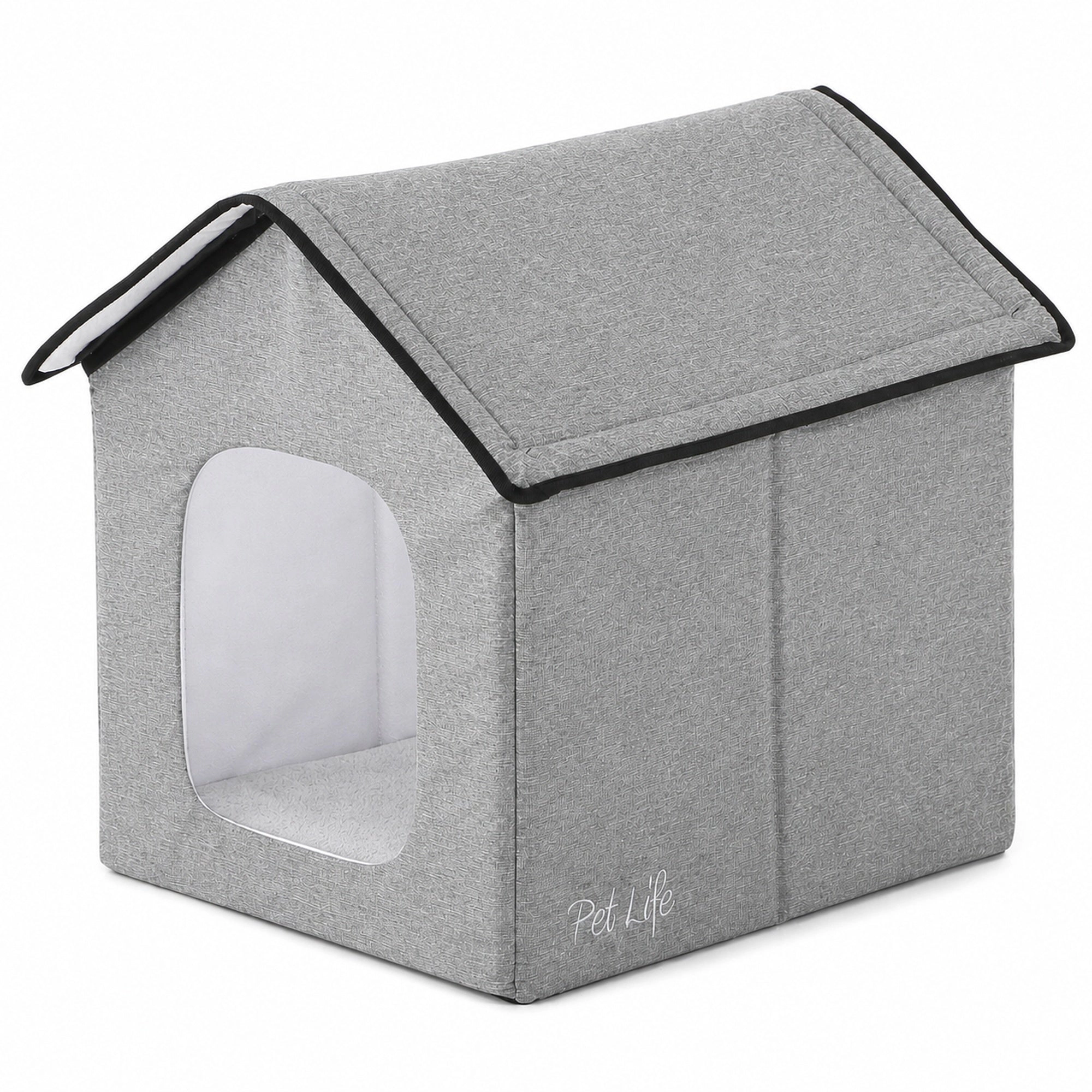 Pet Life ® "Hush Puppy" Electronic Heating and Cooling Smart Collapsible Pet House