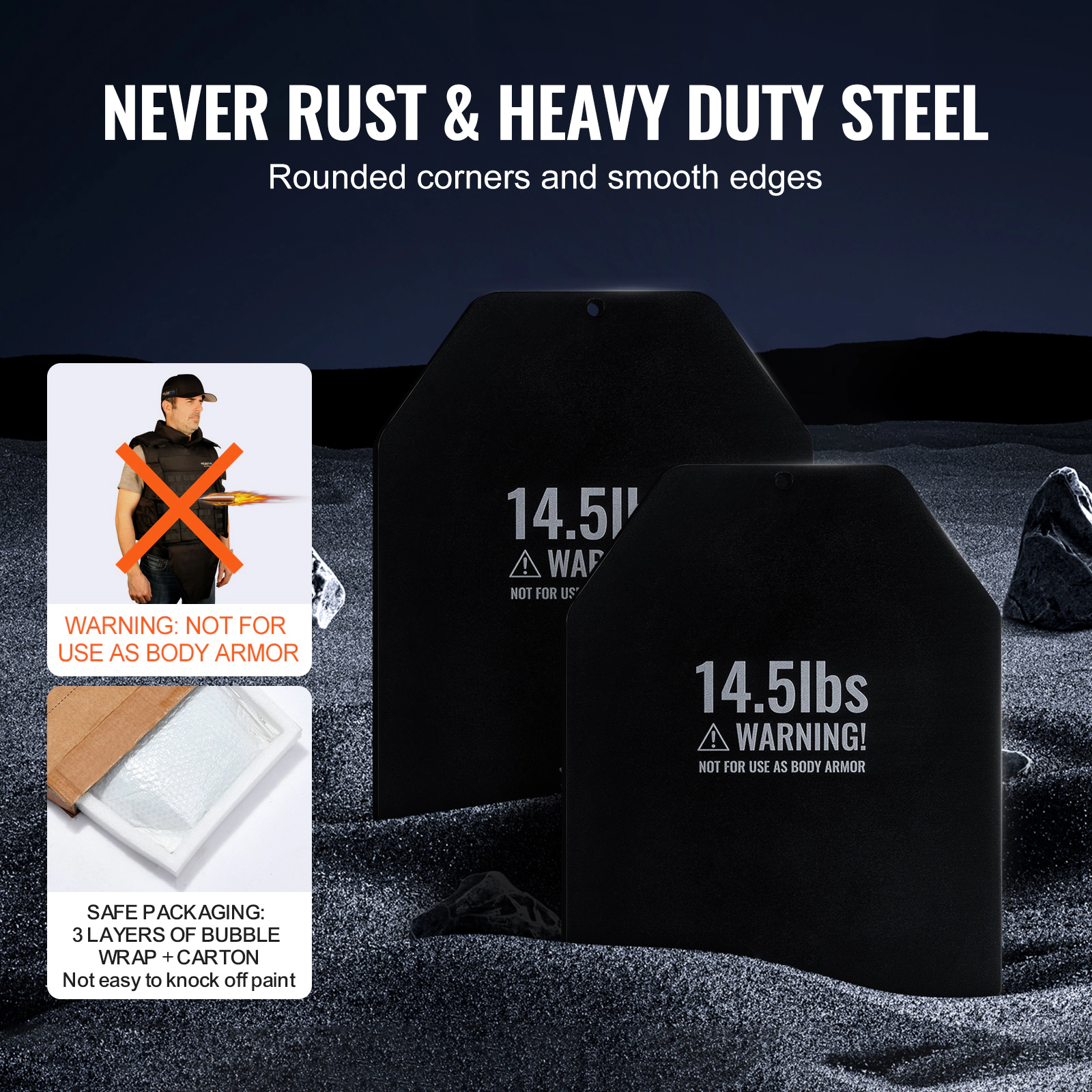 HONGGE Weight Vest plates Pairs Premium Steel Weighted Contoured Ergonomic Fit – WODs Additional for