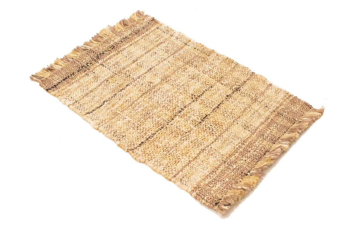 Magic Rugs 2'0 x 3'0 Beige Flat-Weave Jute Sumak Modern Rug
