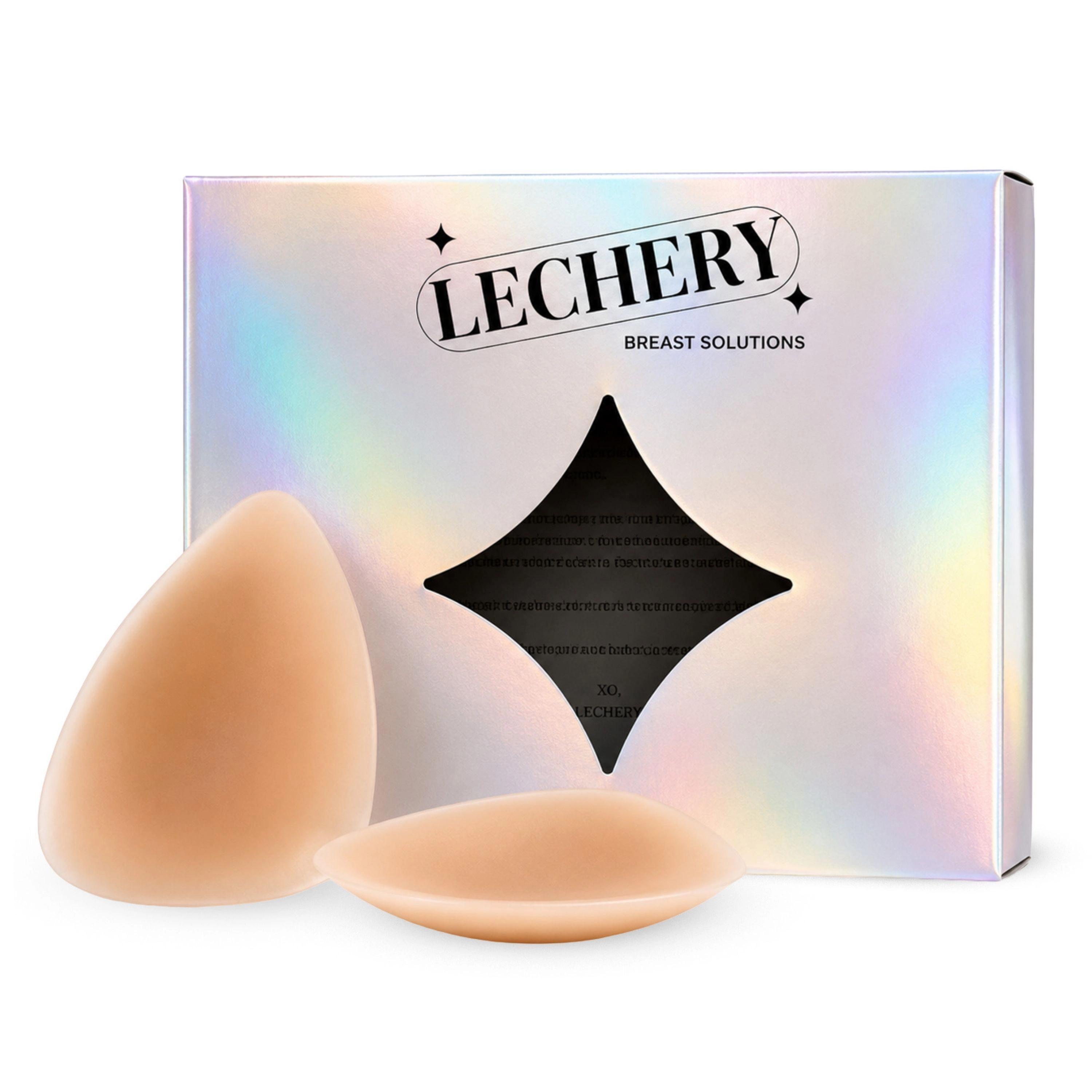 LECHERY Women's Skingrip Triangle Nipple Covers Reusable Silicone Beast Pasties