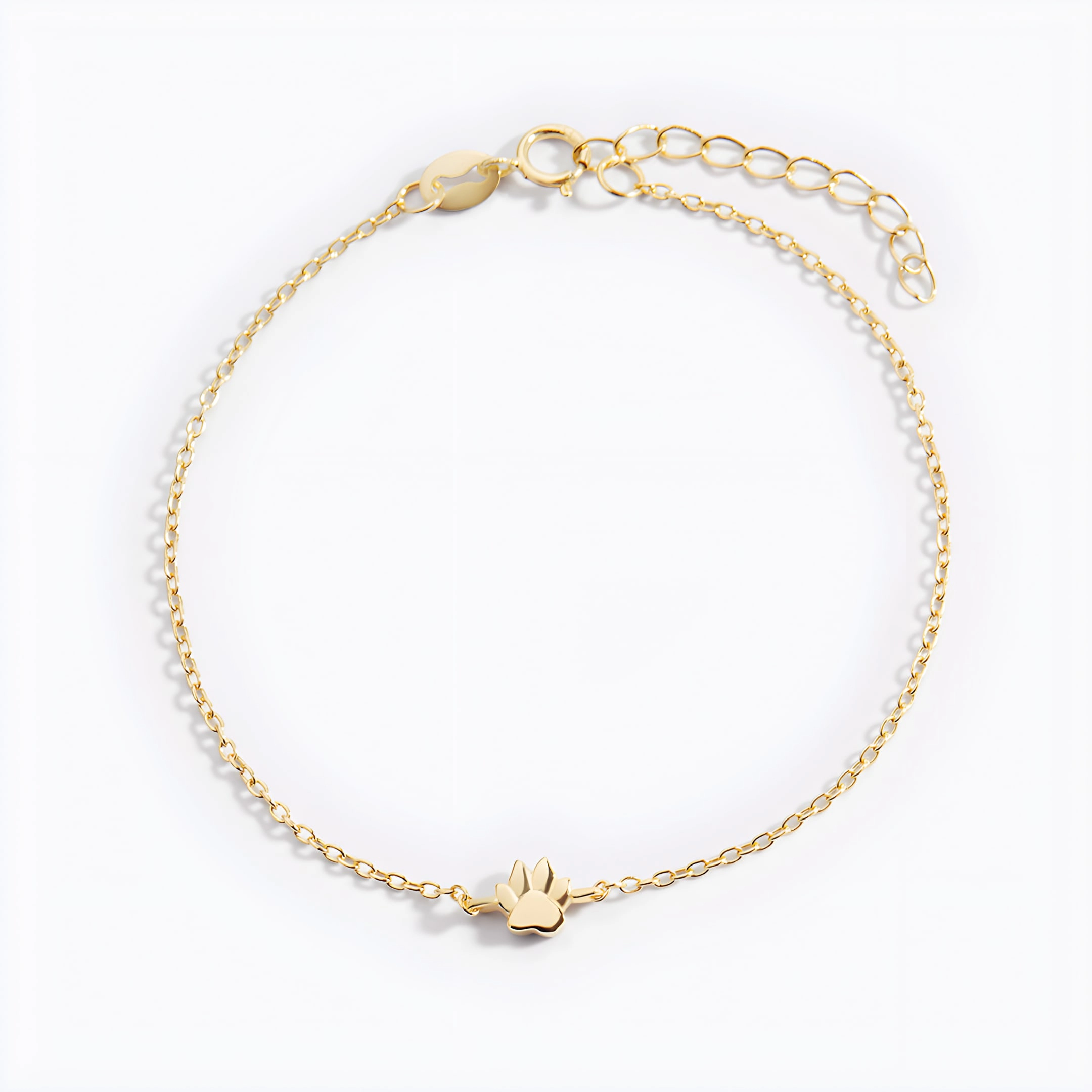 Mint & Lily Women's Tiny Pawprint Bracelet