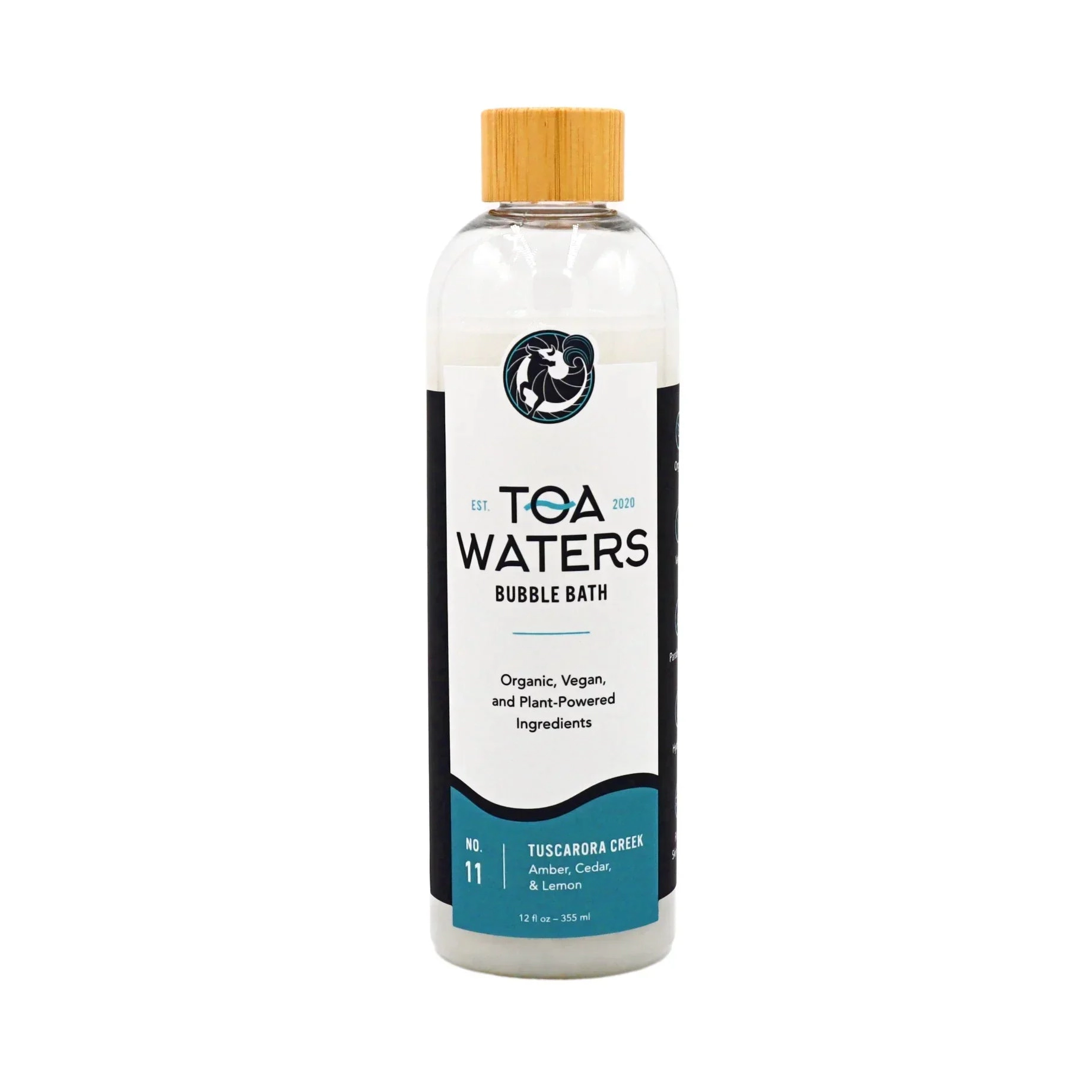 TOA Waters Unisex Bubble Bath - Tuscarora Creek - Amber, Cedar, and Lemon