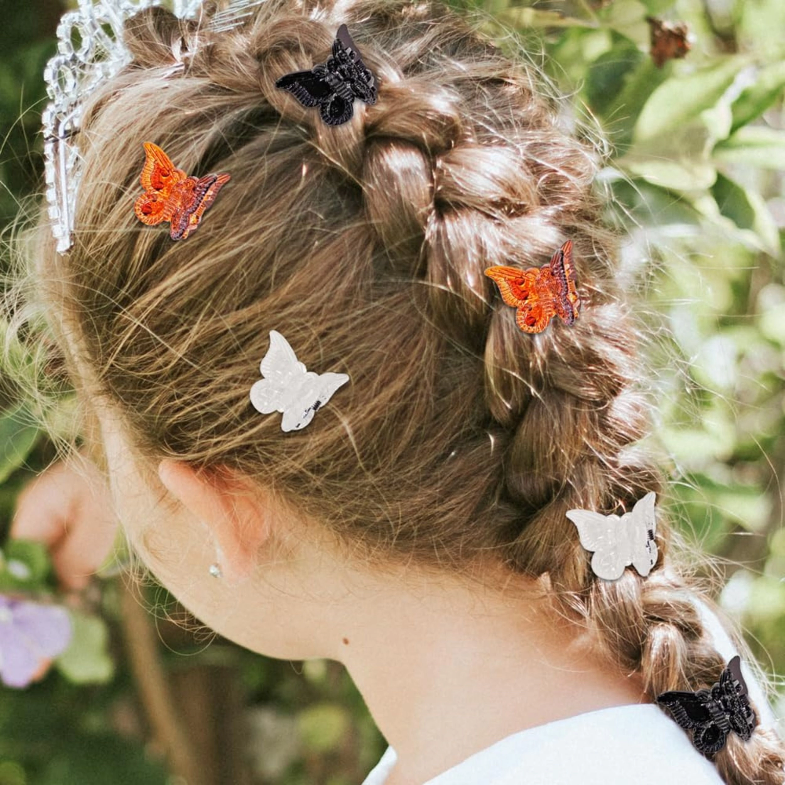 SS Design 100 Piece Mini Butterfly Hair Clips for Women and Girls