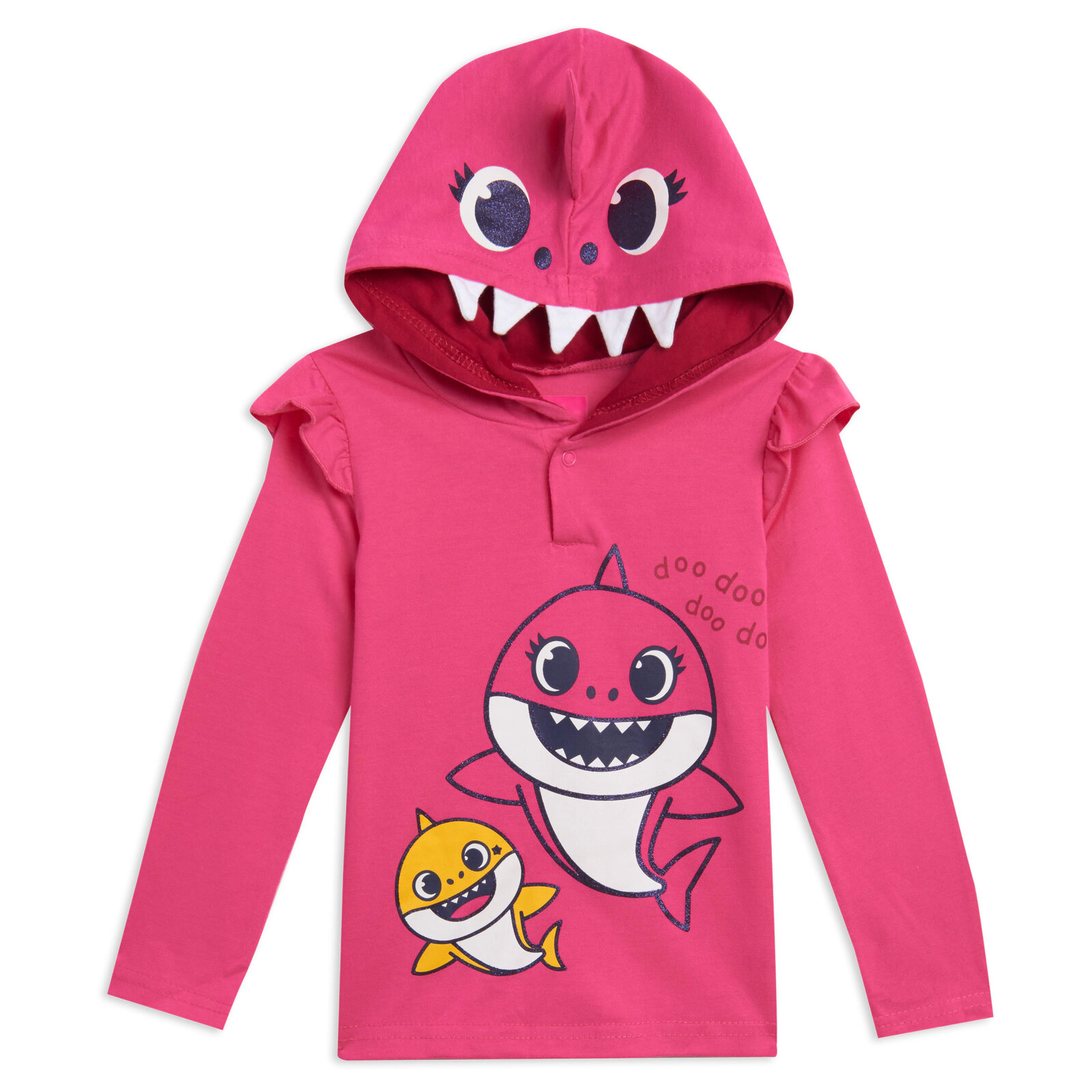 Pinkfong Baby Shark Girls' 2-Piece Hoodie and Leggings Set