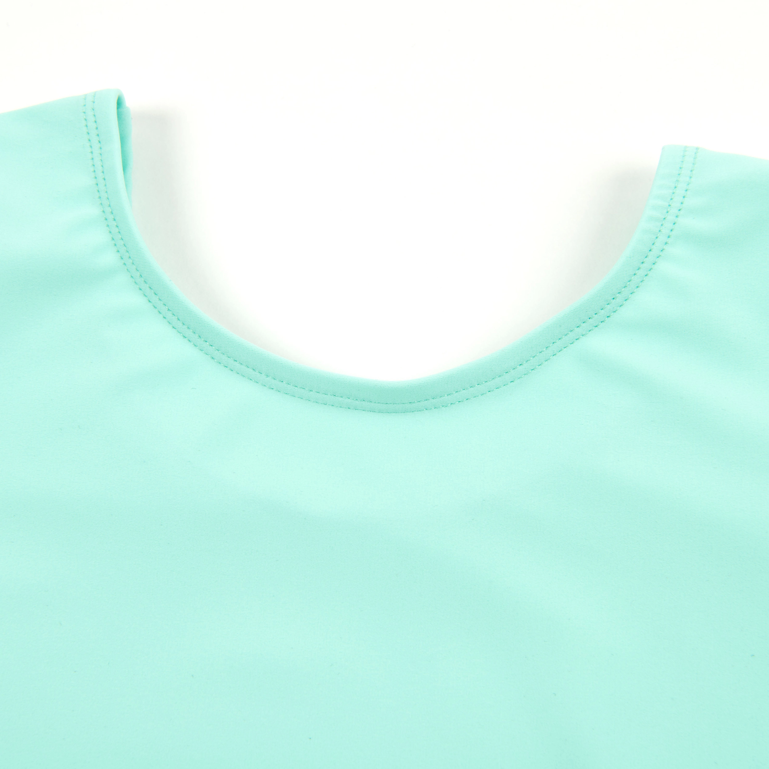 Leveret Girls Short Sleeve Solid Stretch Dance Leotard