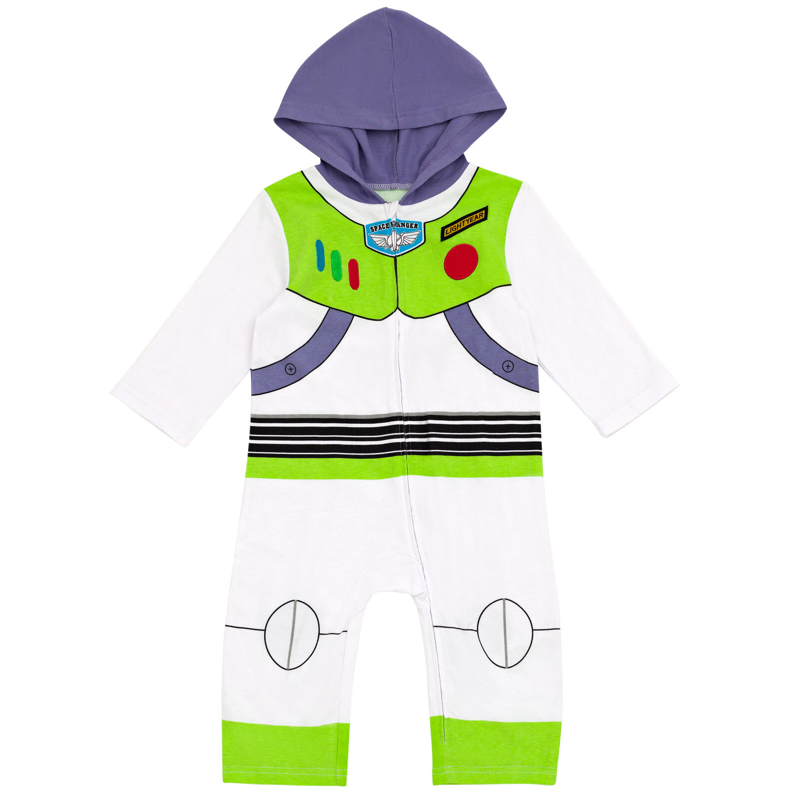 Disney Toy Story Buzz Lightyear Boys' Cosplay Hooded One Piece