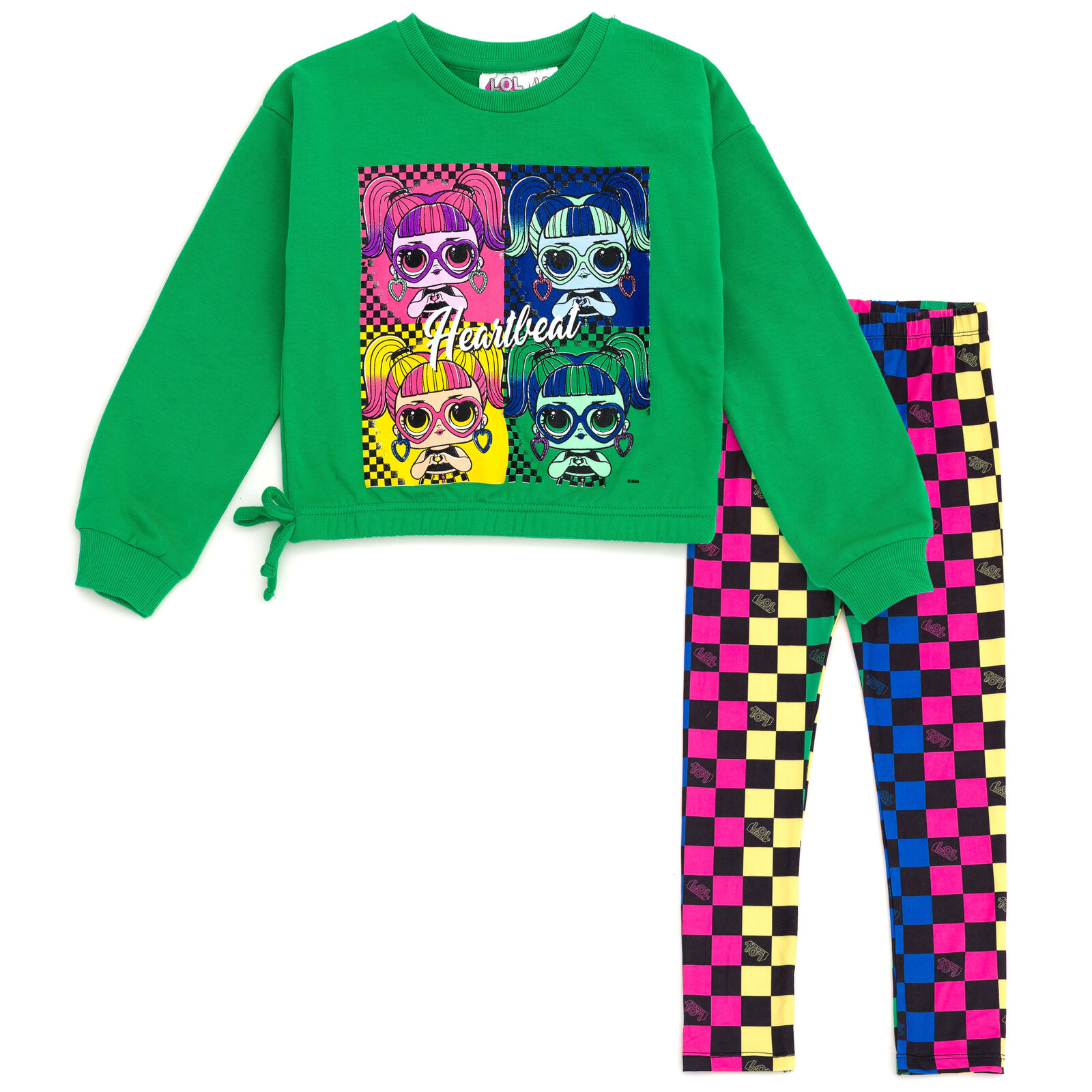 L.O.L. Surprise! Girls' 2-Piece Fleece Sweatshirt and Leggings Set