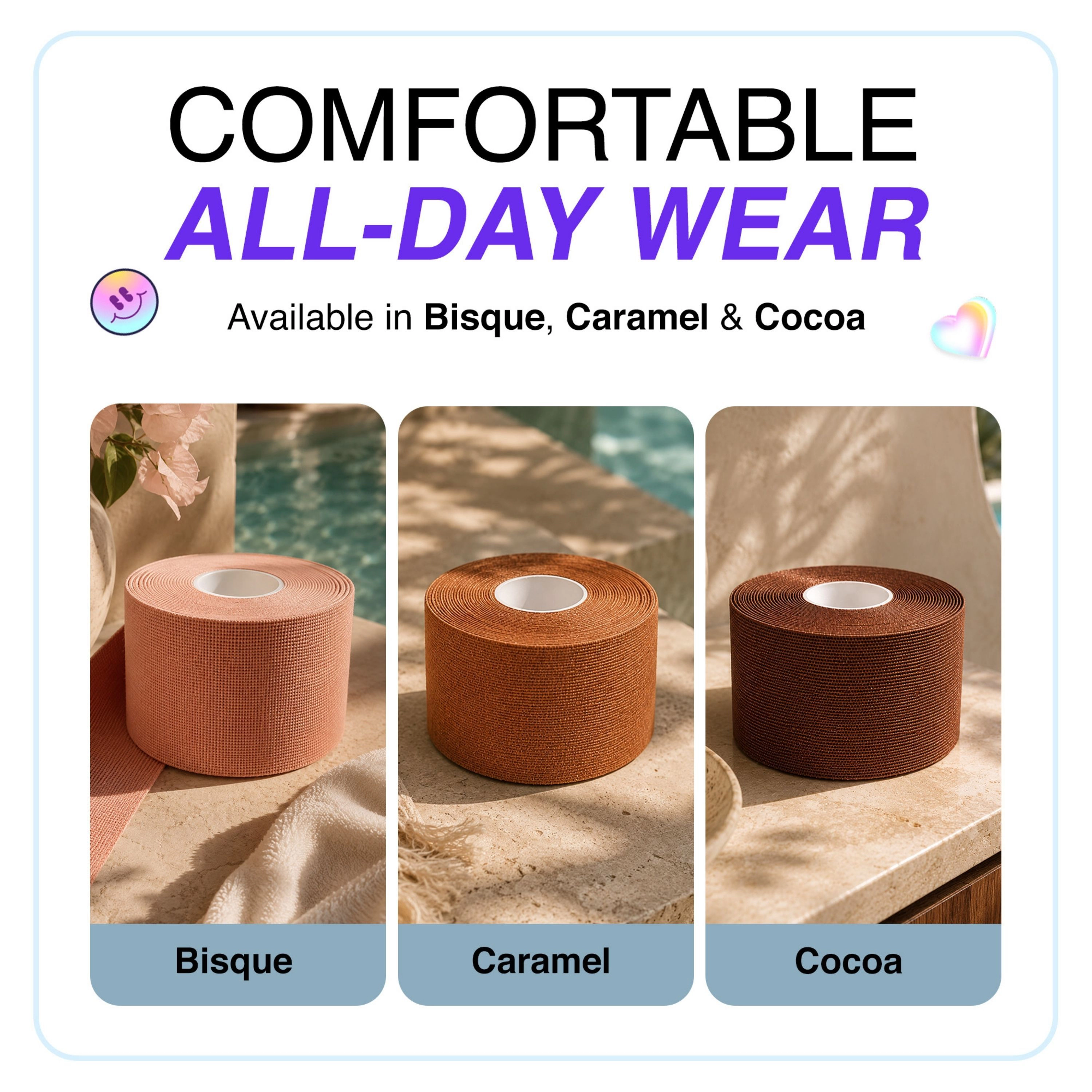 LECHERY Women's Breast Fashion Invisible Sticky Body Tape