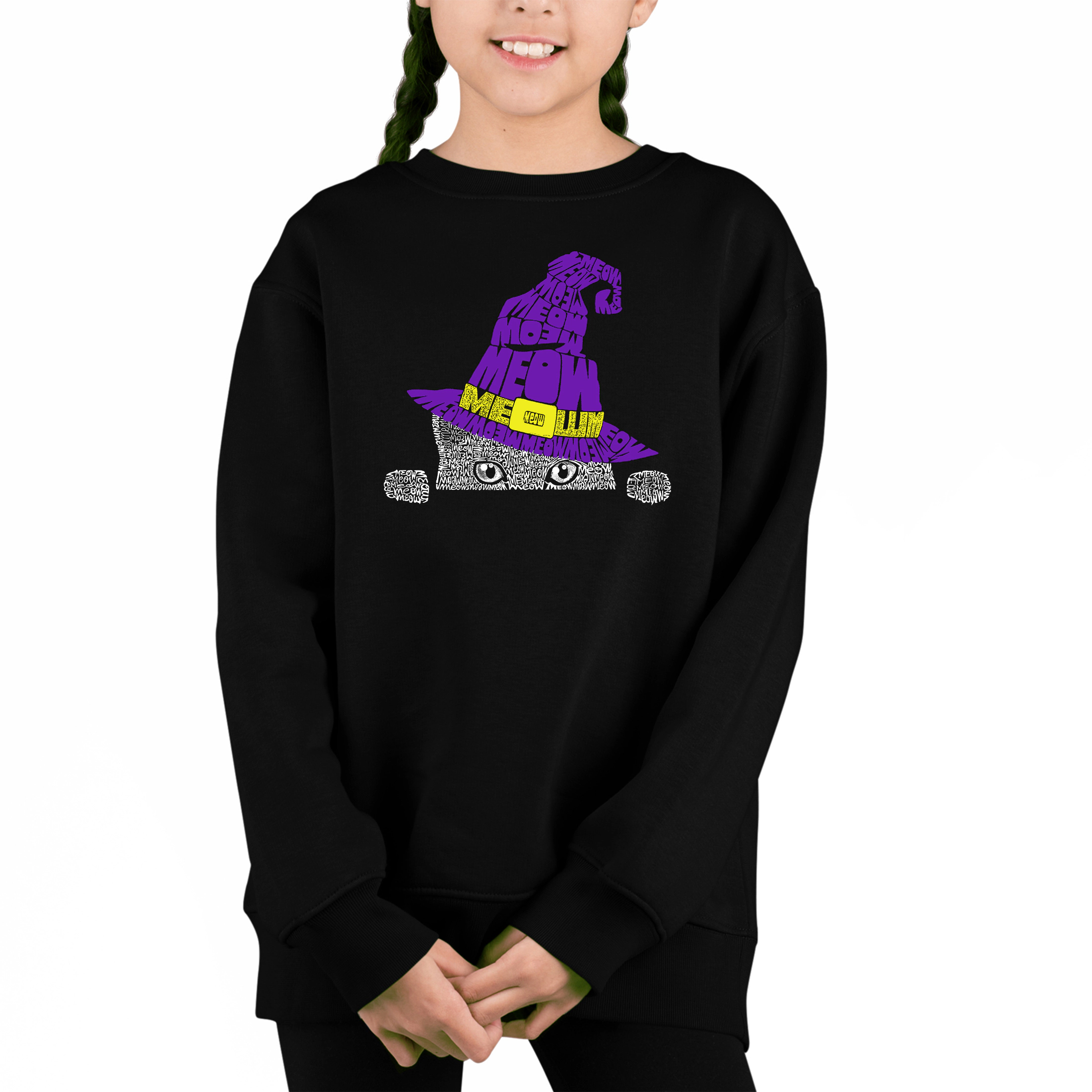 LA Pop Art Girl's Word Sweatshirt