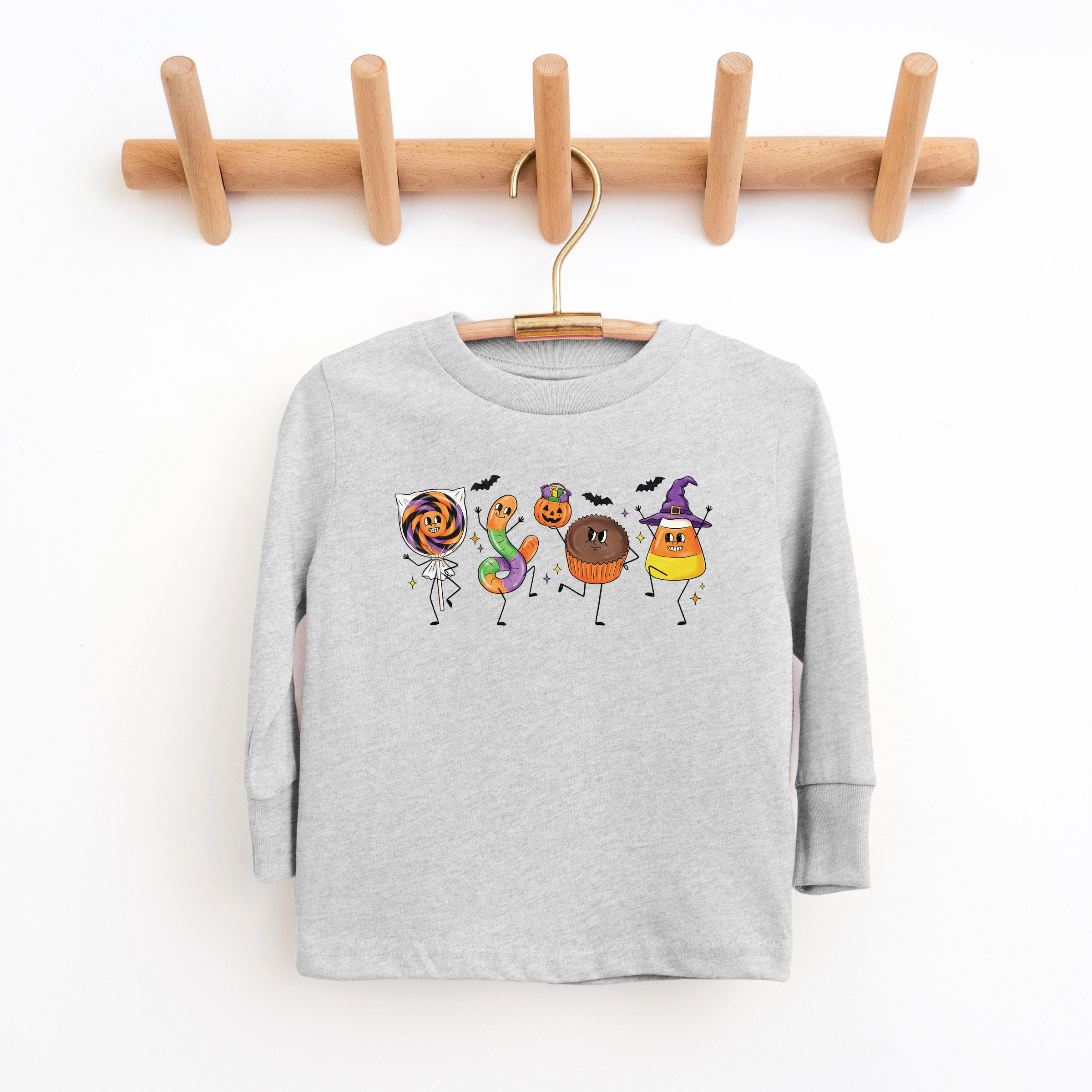 The Juniper Shop - Youth Long Sleeve Graphic T-Shirt Candy Stick Figures