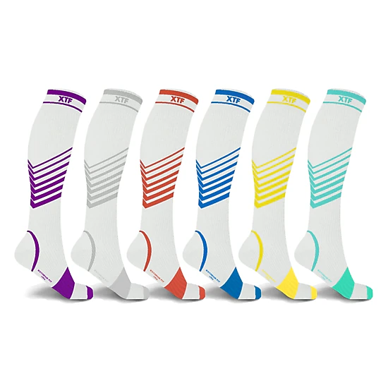 Extreme Fit Compression Socks Knee High - 6 Pair