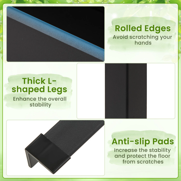 Hivvago Raised Garden Bed Elevated Metal Gardening Box with Legs