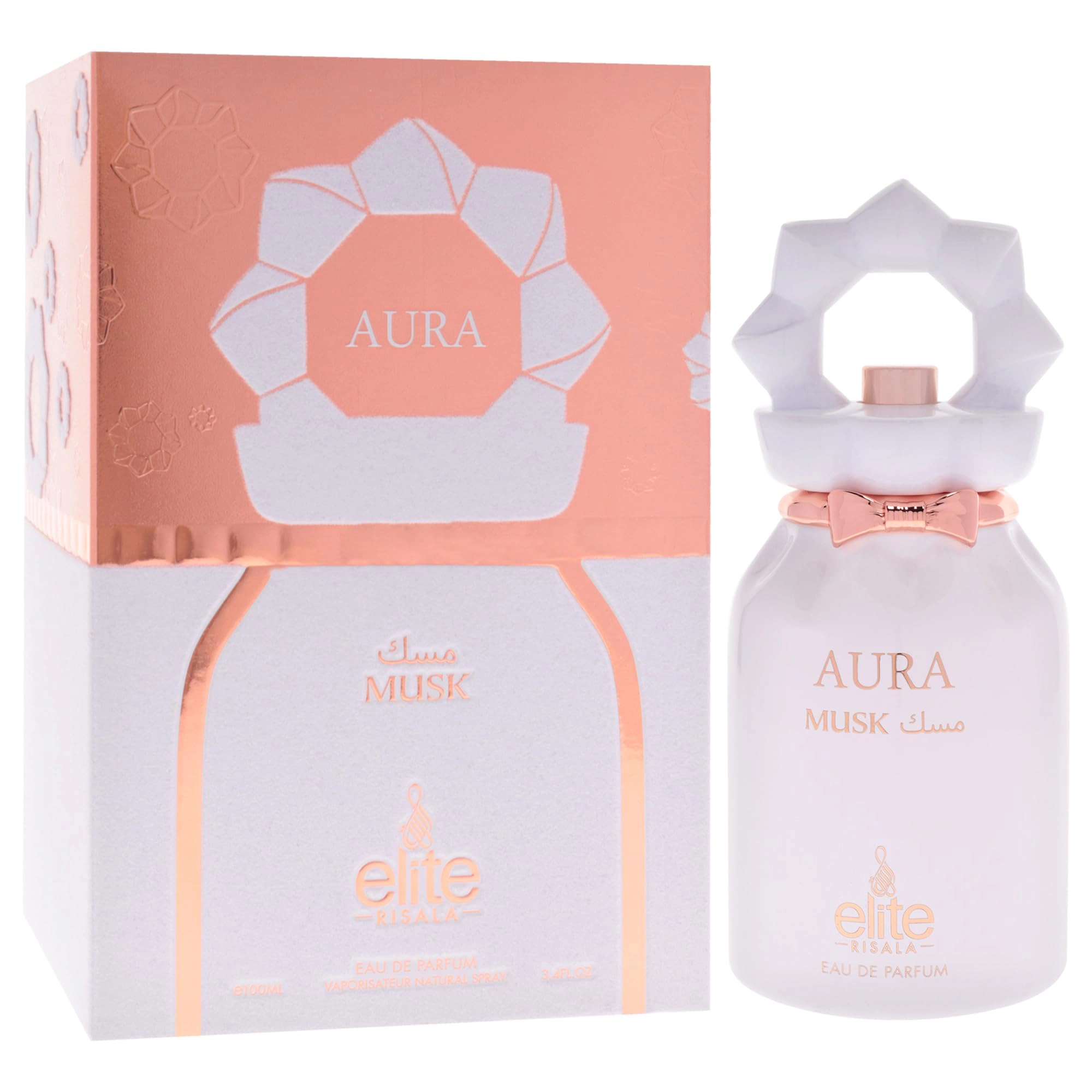 Risala Elite Aura Musk EDP Unisex - Oriental Floral Amber 3.4 oz Spray