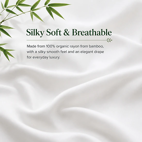 Puredown Selected Rayon from Bamboo Duvet Cover Set, Cooling Soft Breathable Bedding