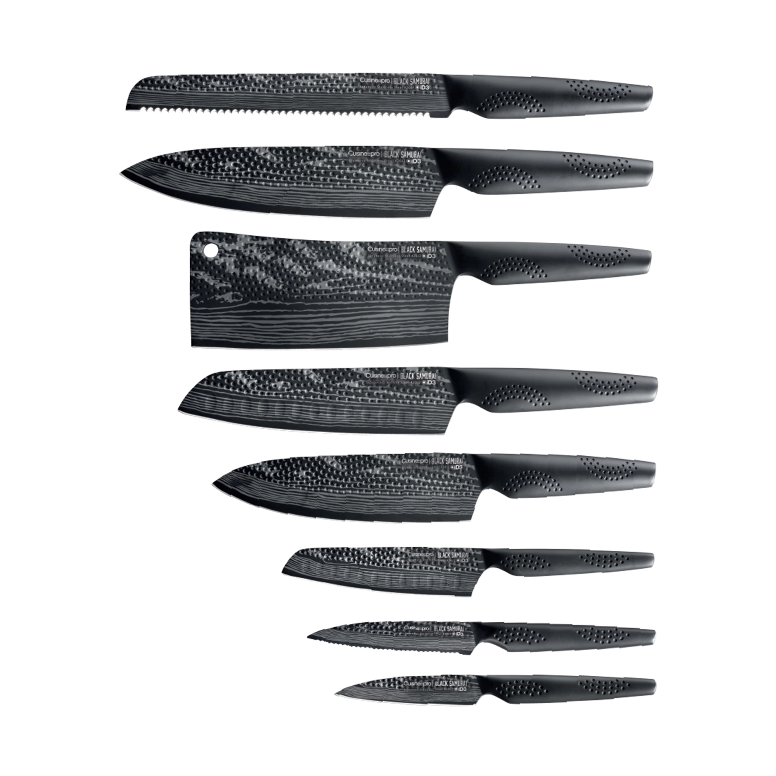 Cuisine::pro® iD3® BLACK SAMURAI Syo 9-Piece Knife Block