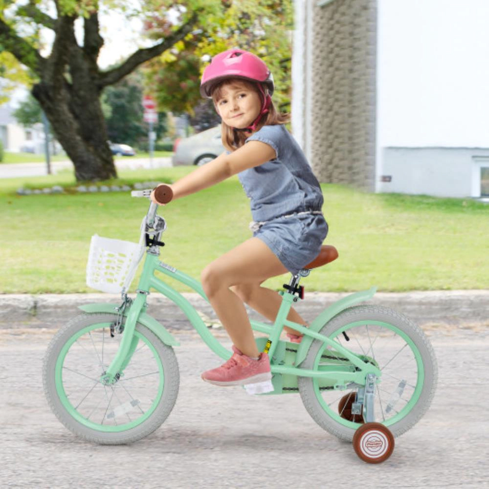 Hivvago 16 Inch Kids Bike with Adjustable Seat and Bell for Kids 3-8 Years Olds-16 inches