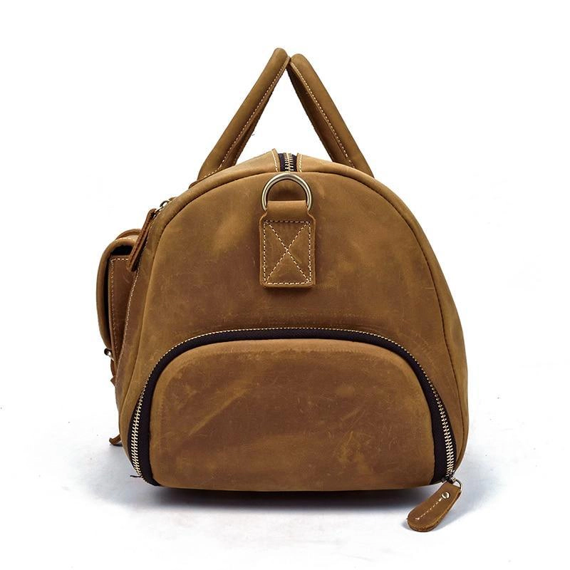 Steel Horse Leather Unisex The Bard Weekender | Handmade Duffle Bag