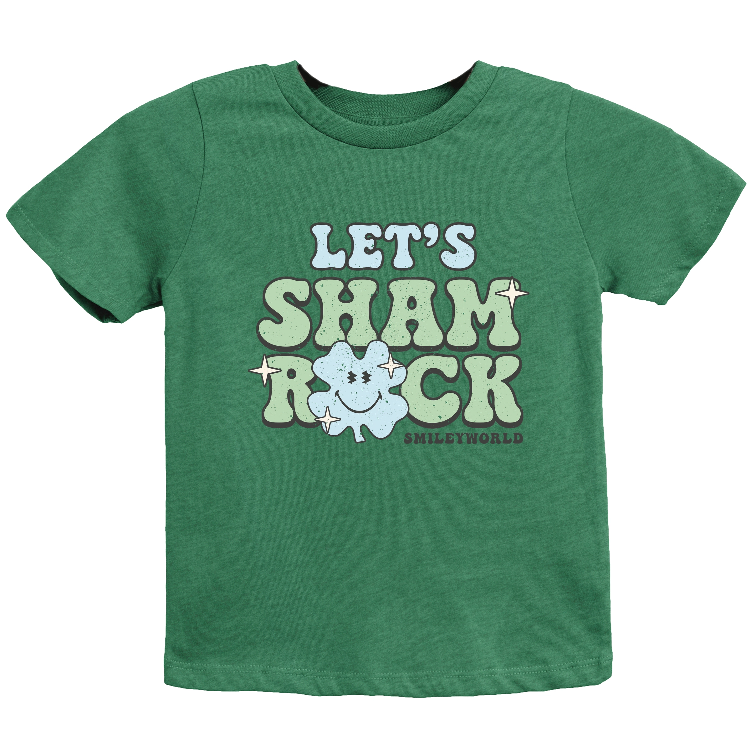 The Juniper Shop - Youth Short Sleeve Graphic T-Shirt SmileyWorld Let's Shamrock