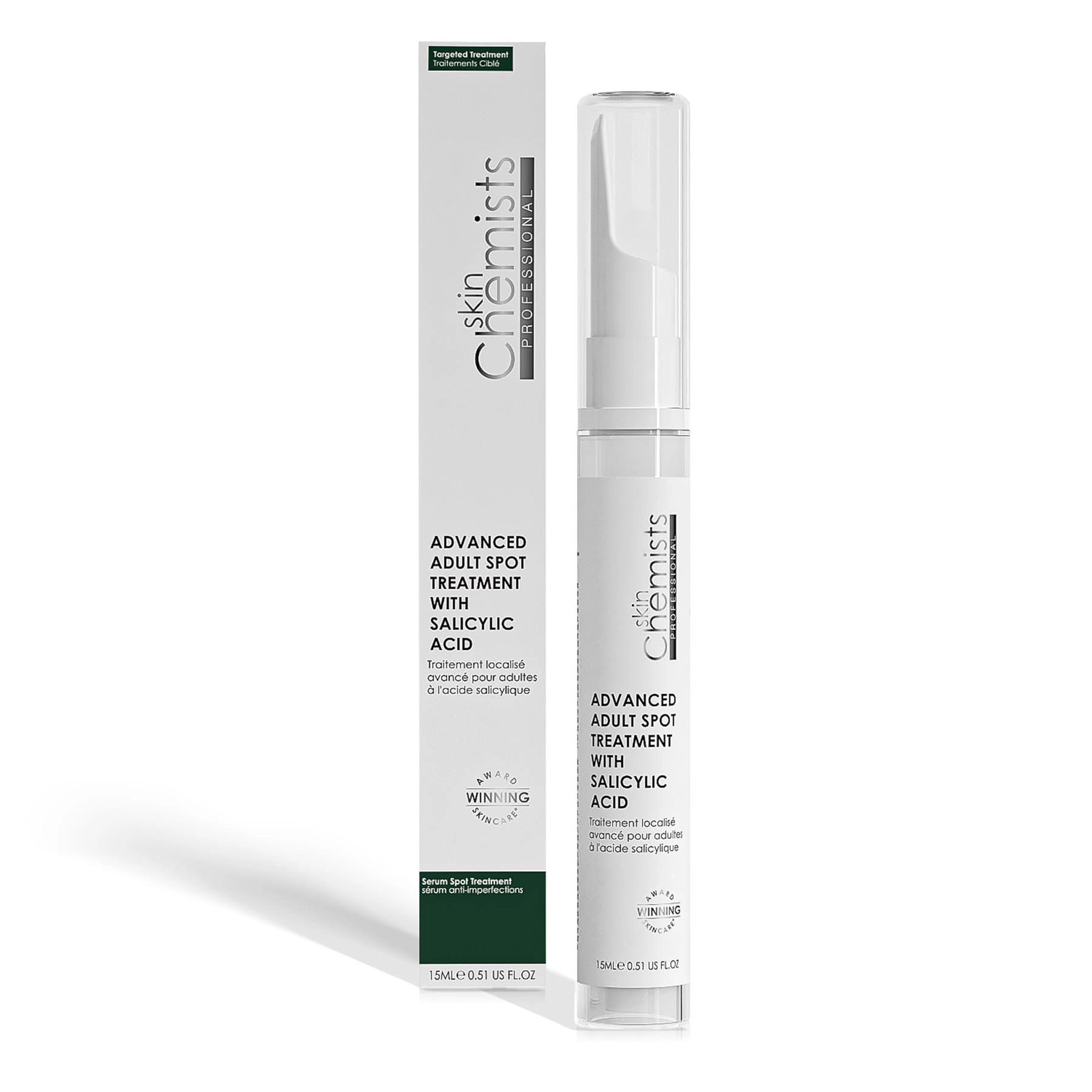 skinChemists Advanced Adult Spot Treatment with Salicylic Acid and Niacinamide, 15ml