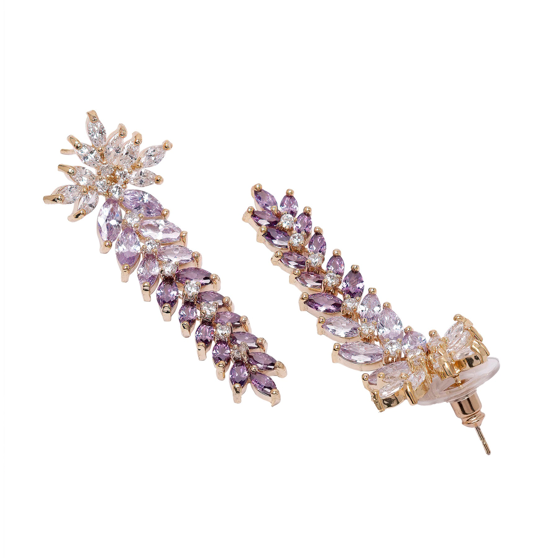 AGP PARIS Womens Diva Floral Drop Earrings