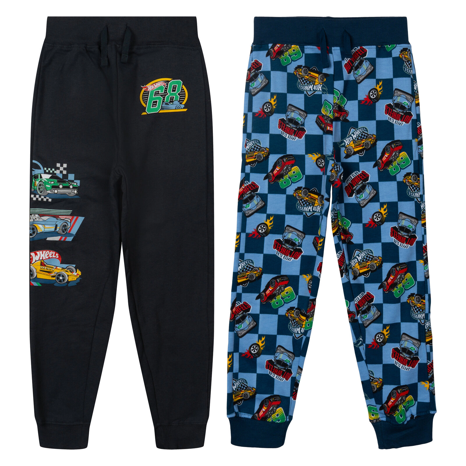 Hot Wheels Boys' 2-Pack Racing Fleece Jogger Pants