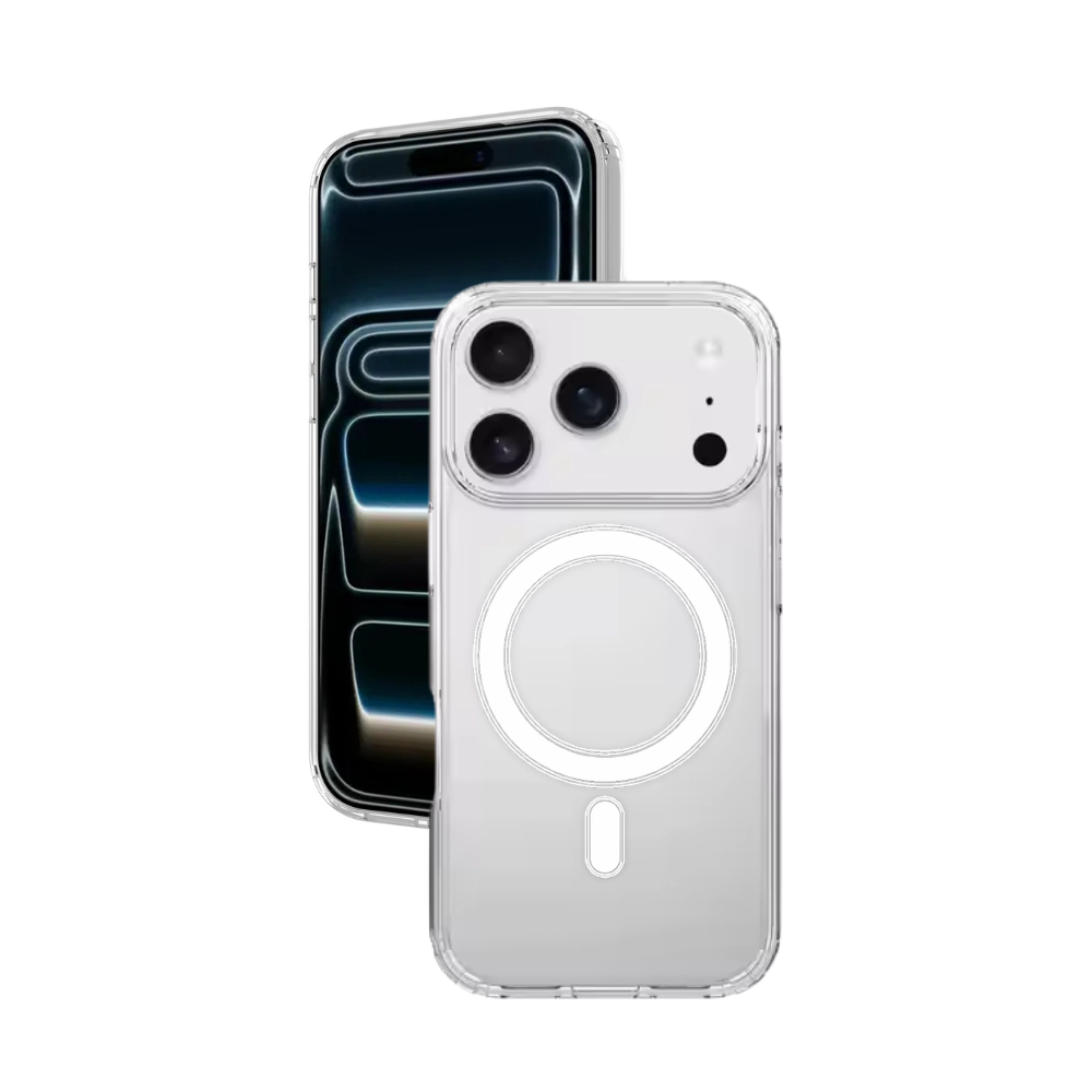 Qixxronics for iPhone 17 Pro Magnetic Case Shockproof Phone Cover Compatible with Wireless Charging for iPhone 17 Pro