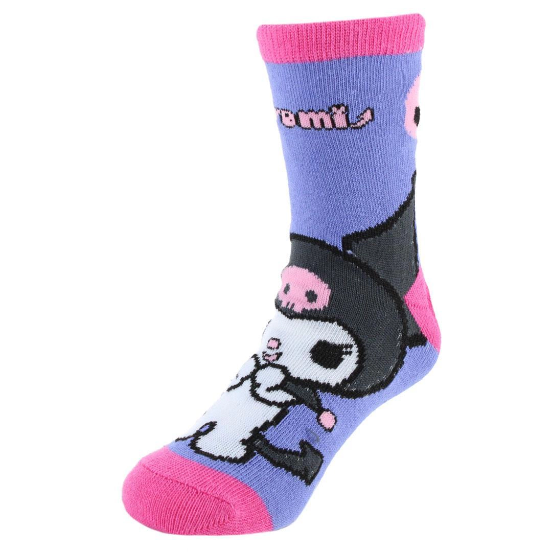 Textiel Trade Girl's Sanrio Hello Kitty Kuromi Novelty Socks (3 Pairs)