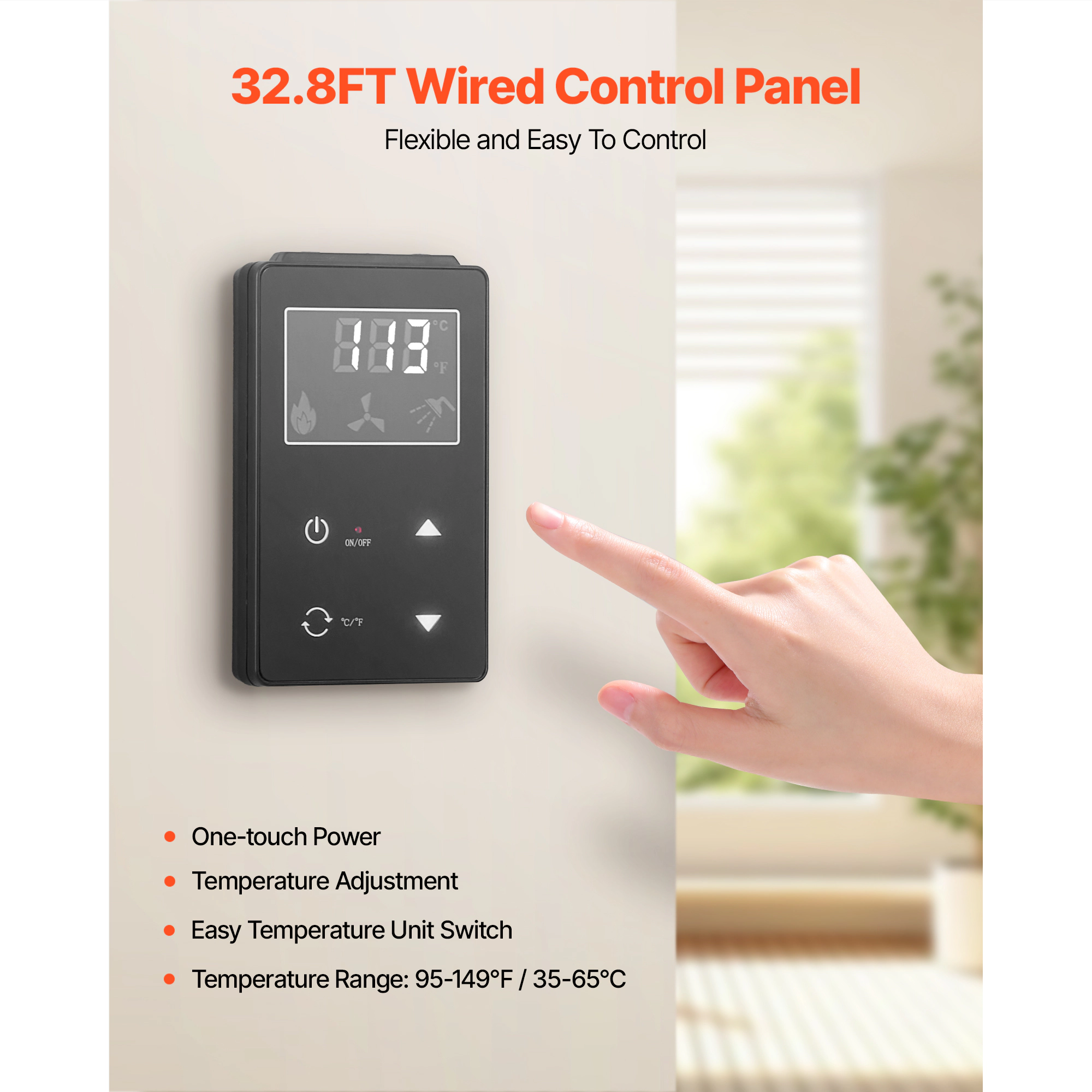 HONGGE Tankless Water Heater Instant Hot Smart Temperature Control & Multiple Security Protections for