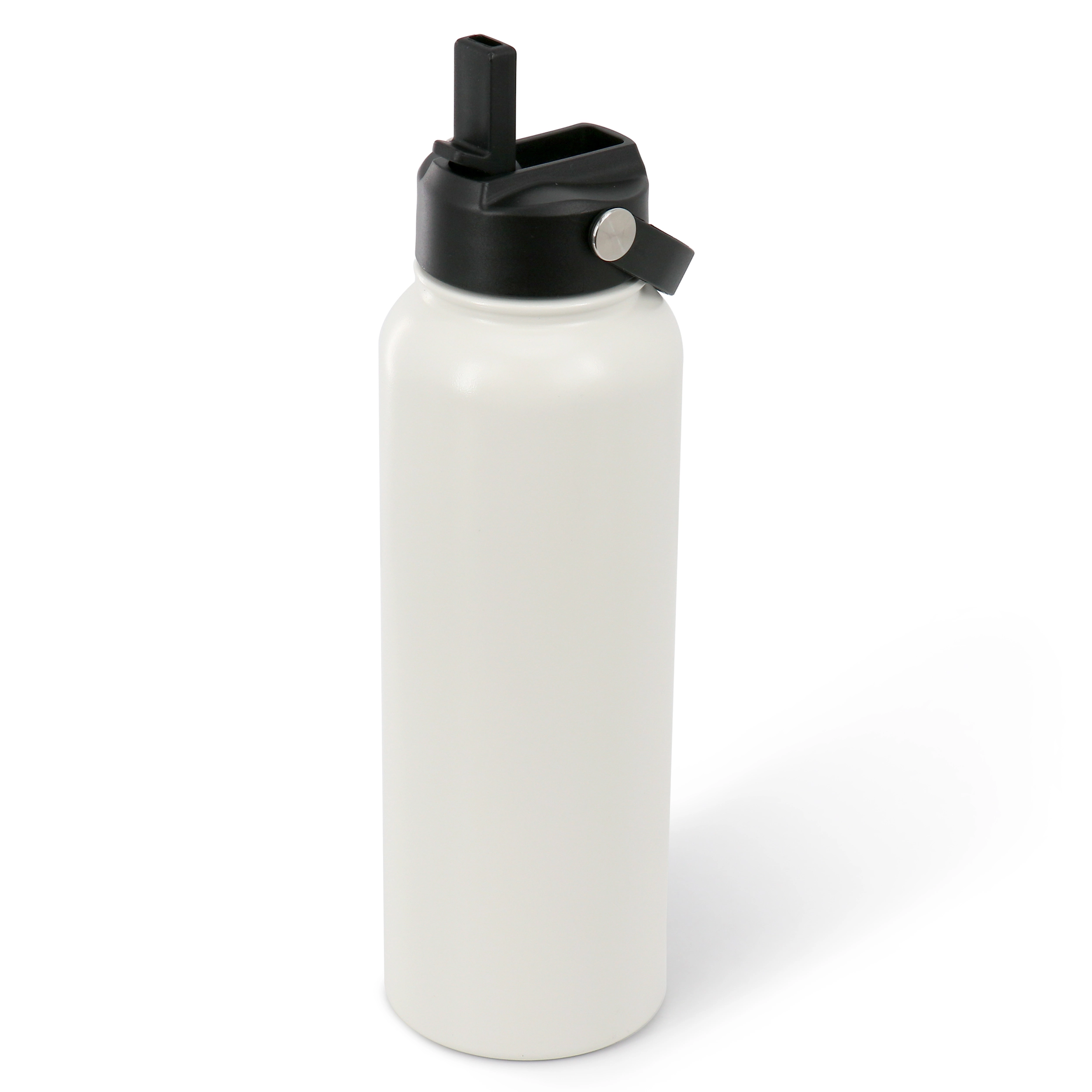 Gibson Home Marina 38oz Stainless Steel Thermal Bottle with Lid in Cream