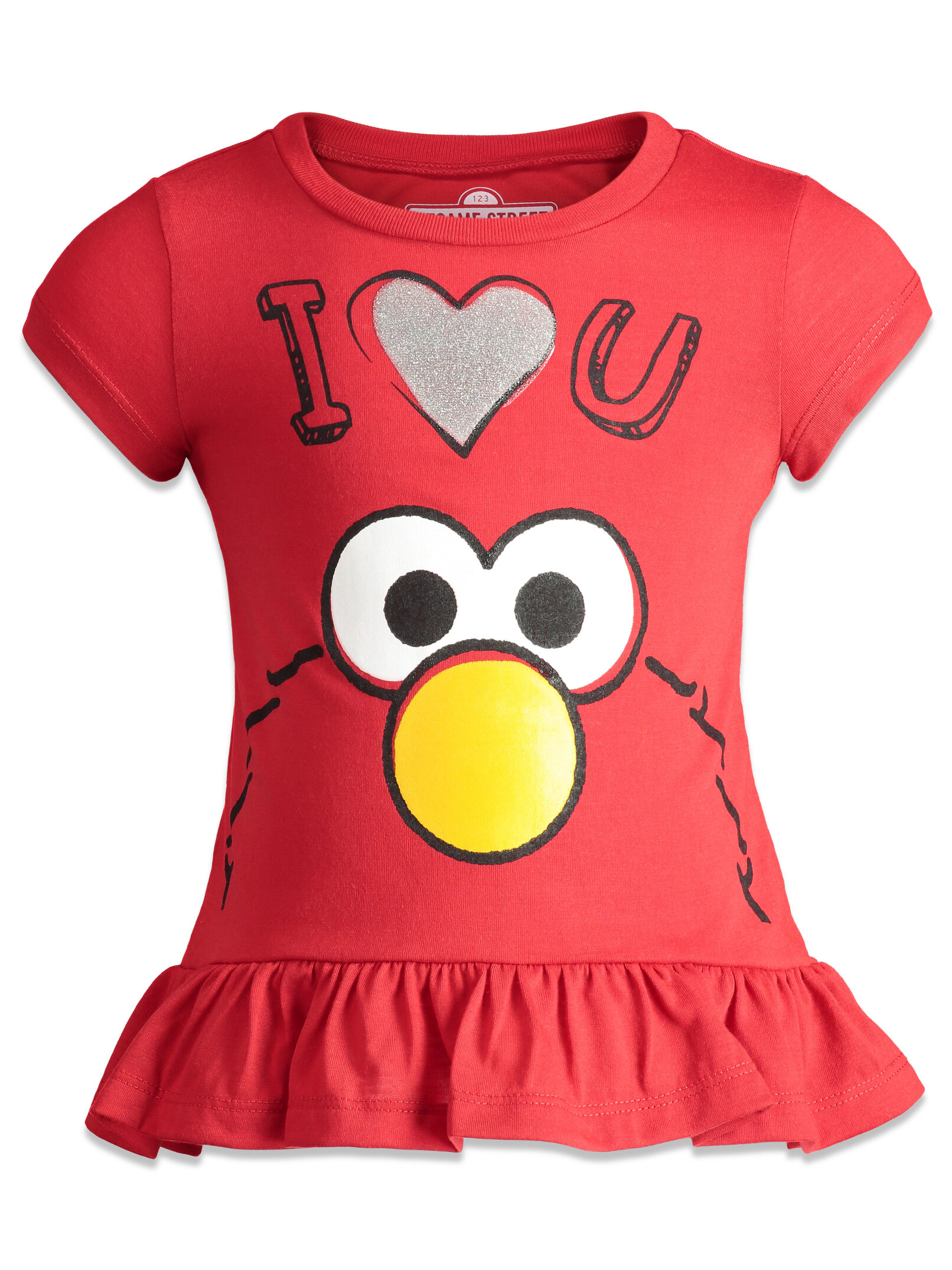 Sesame Street Girls' Glitter 2-Piece T-Shirt and Leggings Set