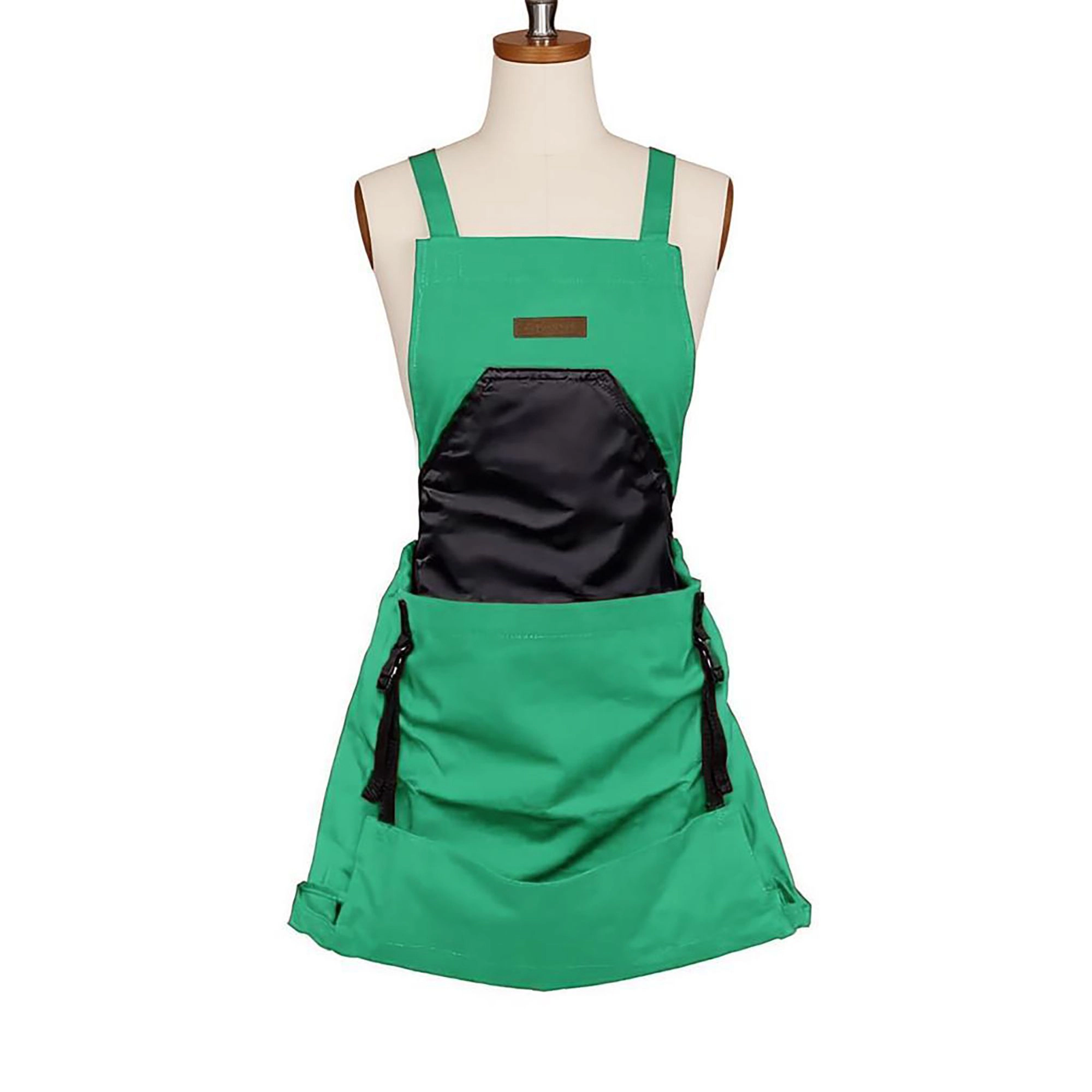 Alilang Women Full Coverage Gardening Apron with Large Harvest Pocket Oxford Fabric for Yard Fruit Picking