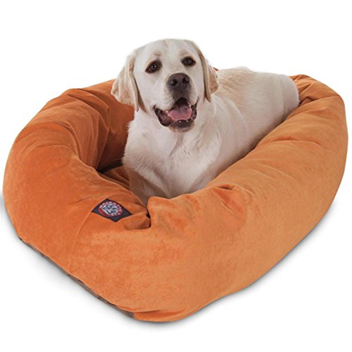 MajesticPet 40 in. Villa Donut Pet Bed, Orange