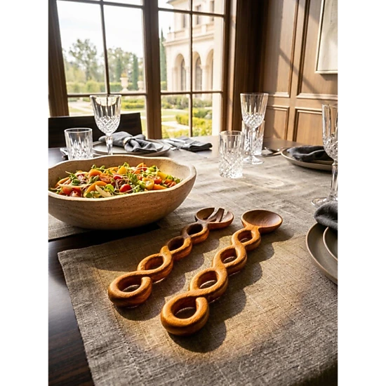 GAURI KOHLI Valencia Salad Servers, Color: Brown - JCPenney