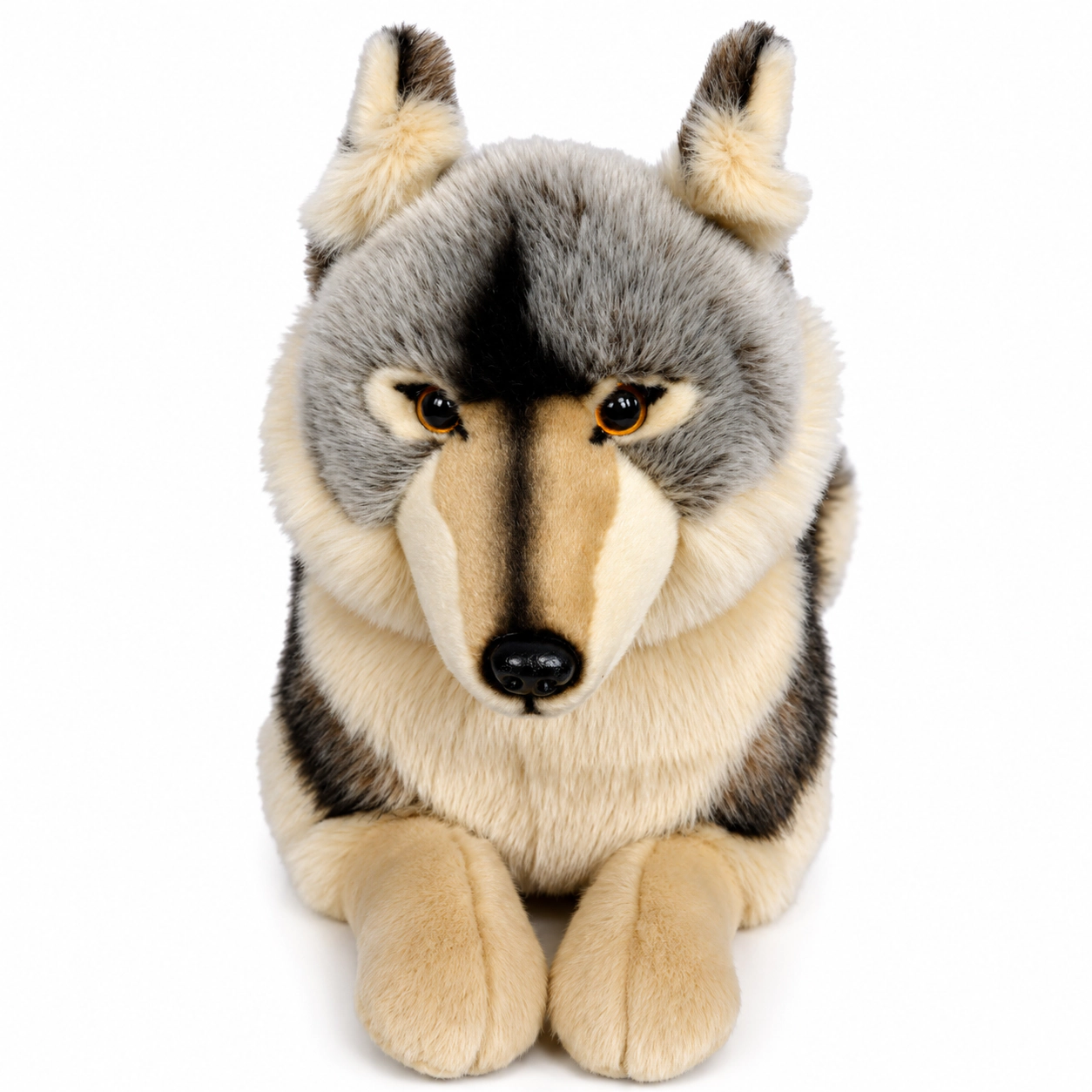 Auswella 20 Inch Timber Wolf Plush Animal