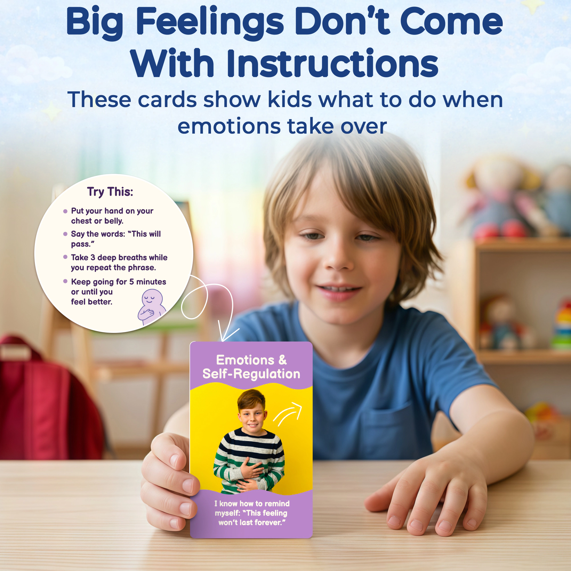 QUOKKA Autism Learning Cards for Kids, Emotional Regulation, Communication & Focus Activities