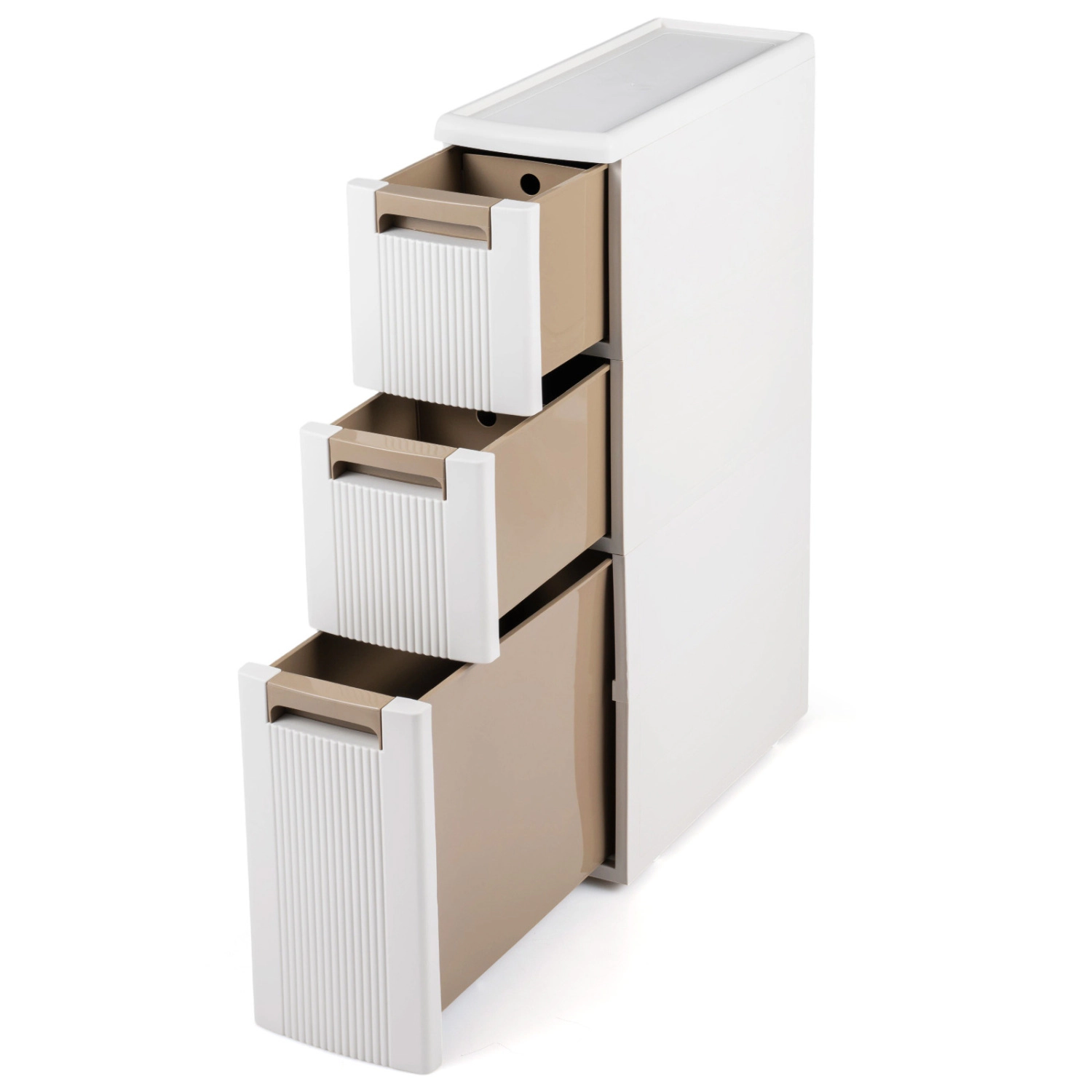 SlickBlue 3-Drawer Slim Storage Cabinet, Narrow Rolling Organizer