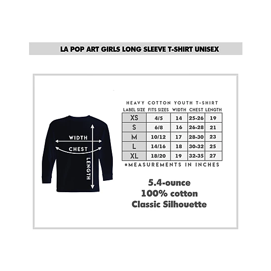 LA Pop Art Girls Long Sleeve Word Art T-Shirt - Paw Christmas Tree