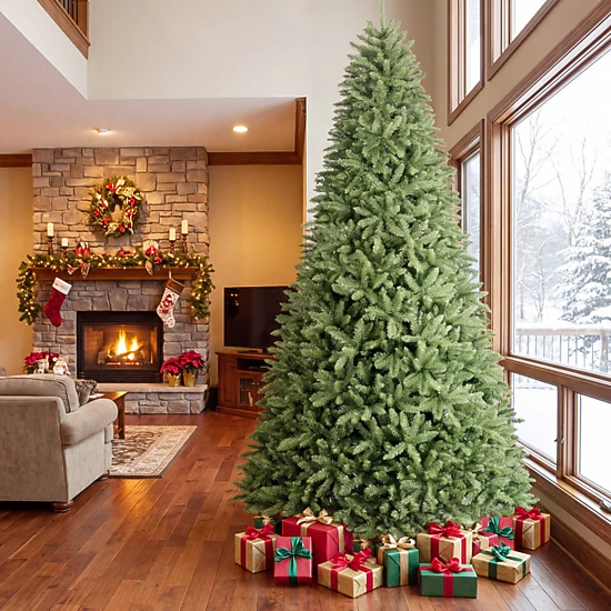 SUGIFT 9-Ft Full Hinged Artificial Spruce Christmas Tree, 4,026 Tips ...