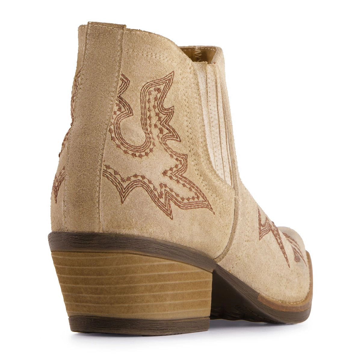 Forastero Womens Light Leather Western Booties