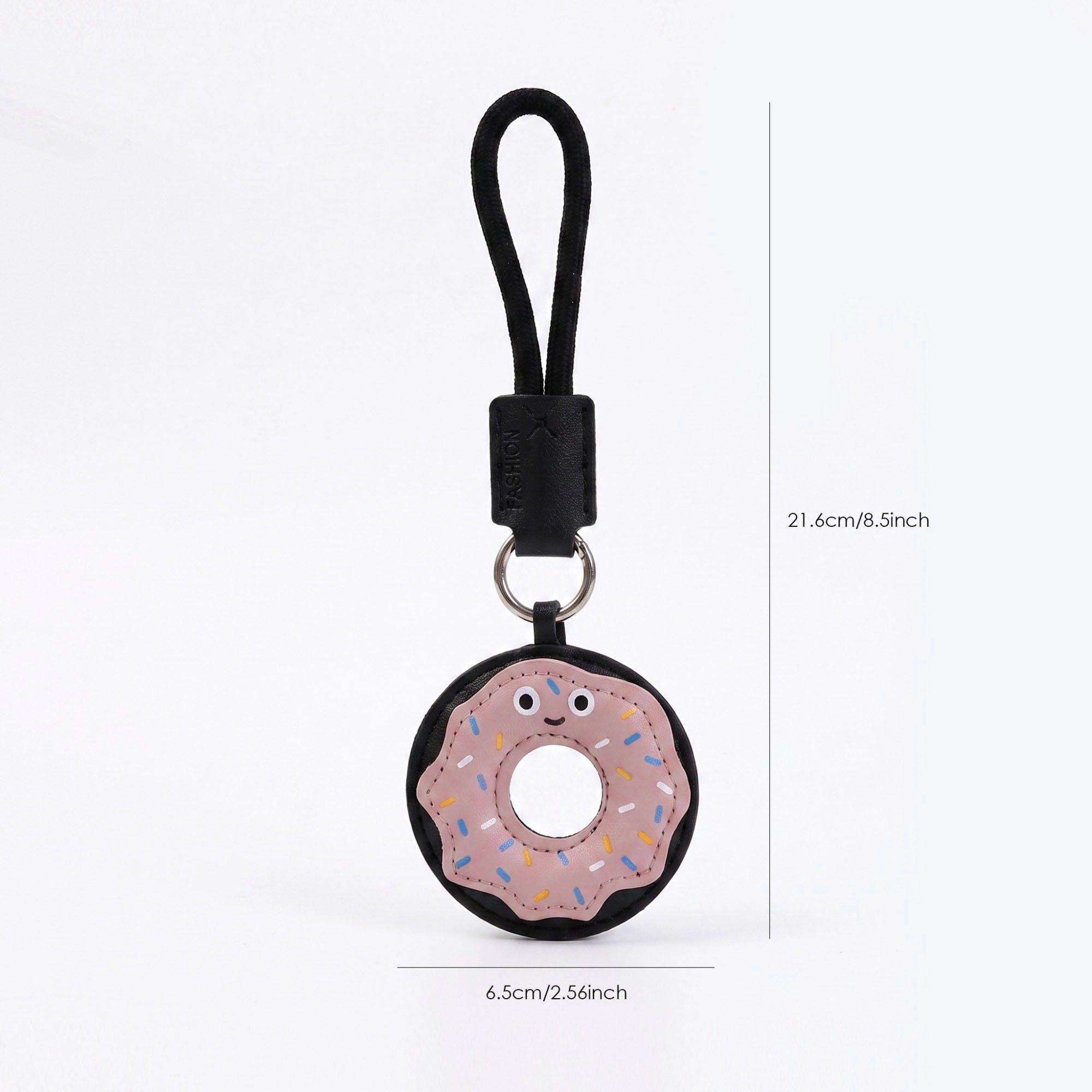 Alilang Women's 2-Piece Womens Padded Bag Charm with Hanging Strap and Stitched Detail