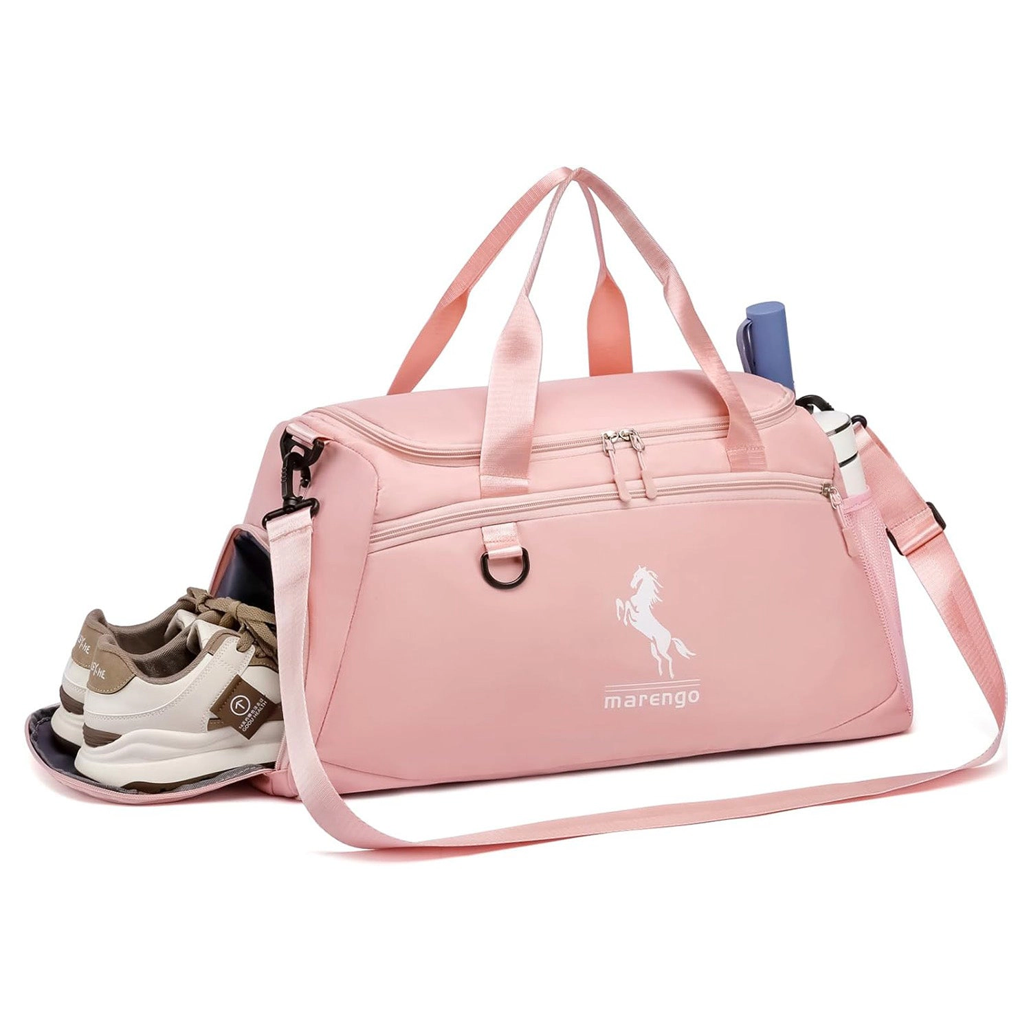 GBruno Waterproof 37L Gym Duffle Bag With Shoe Compartment