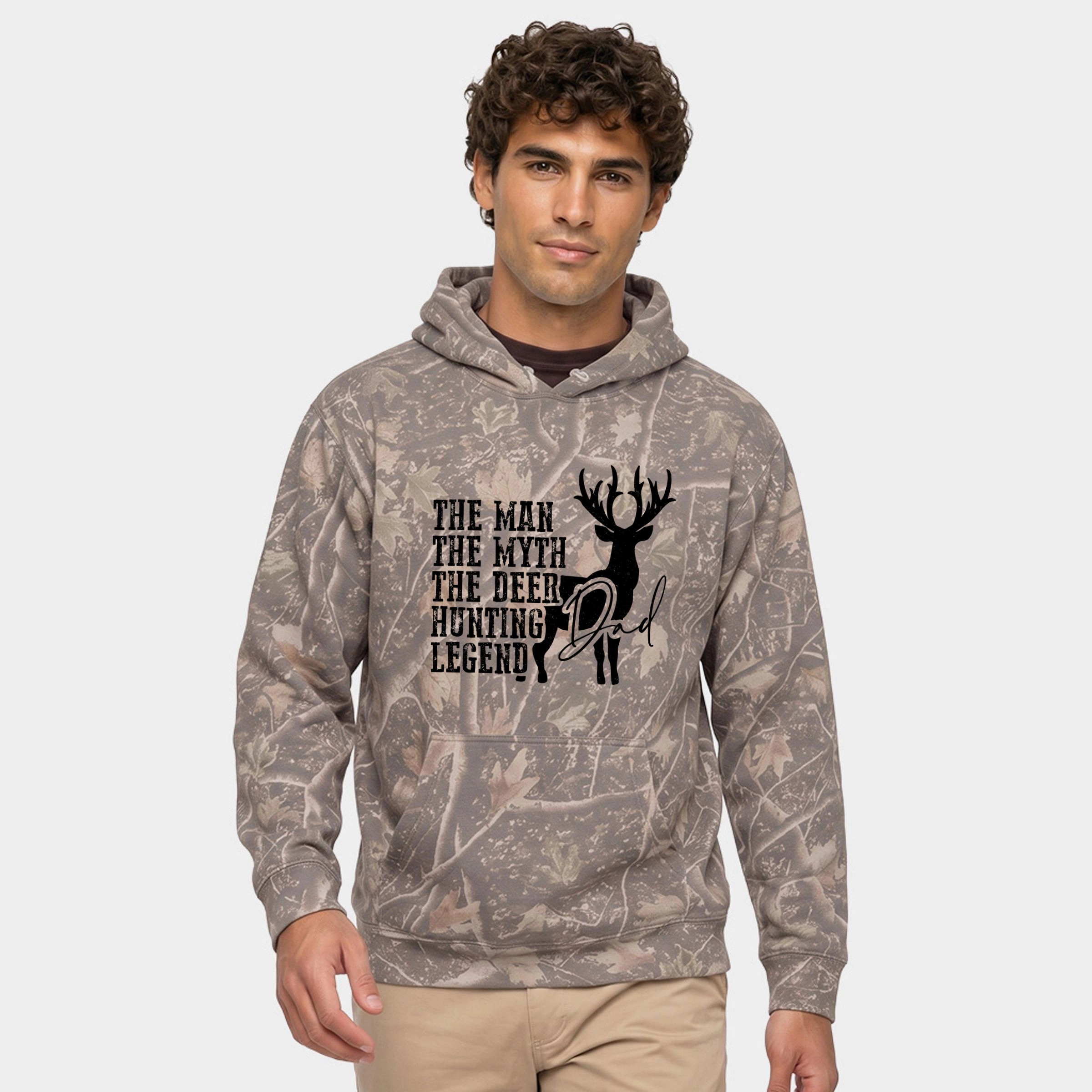 Simply Sage Market - Men's Camo Hoodie The Deer Hunting Legend